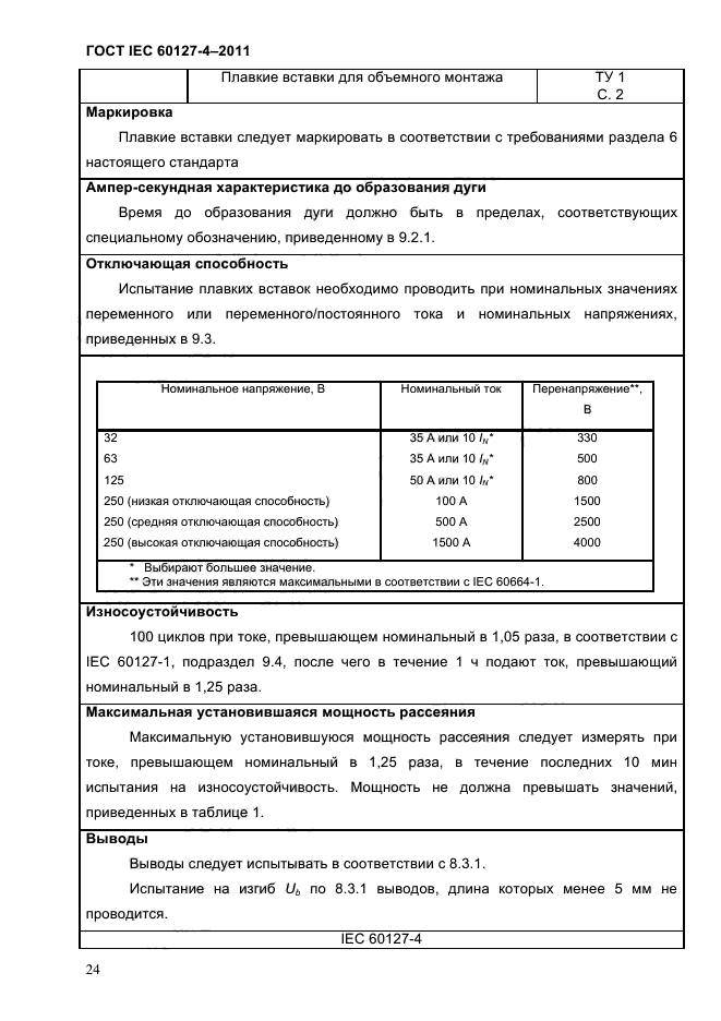  IEC 60127-4-2011