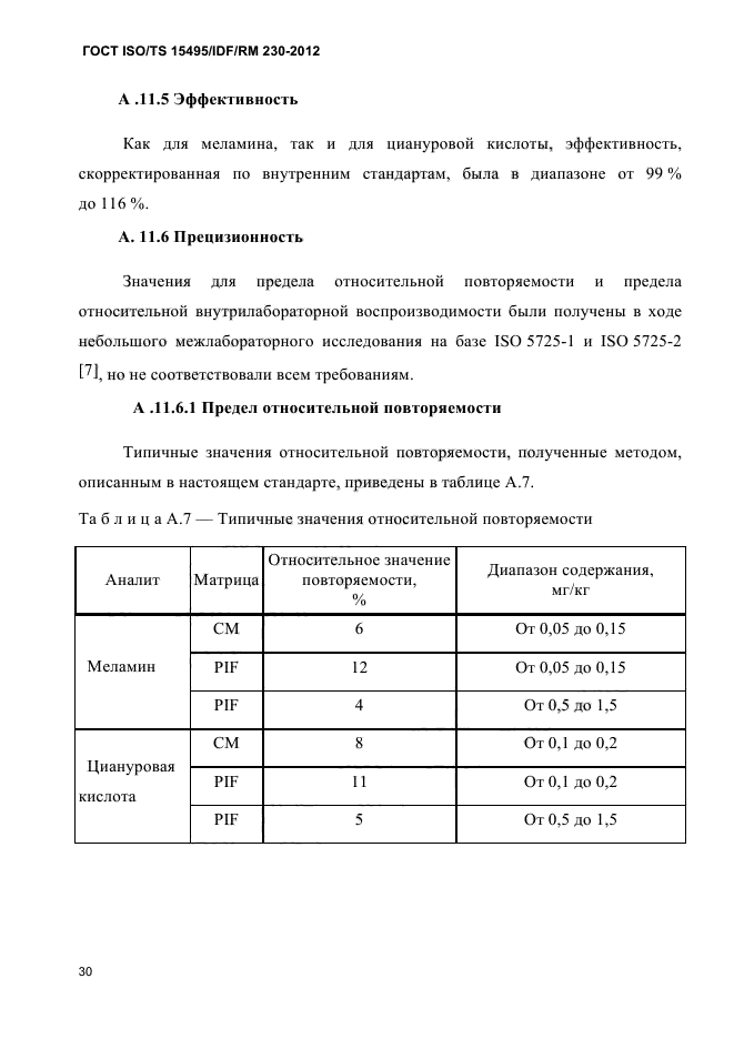  ISO/TS 15495/IDF/RM 230-2012