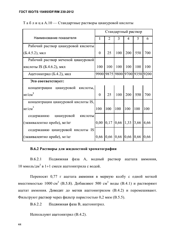  ISO/TS 15495/IDF/RM 230-2012