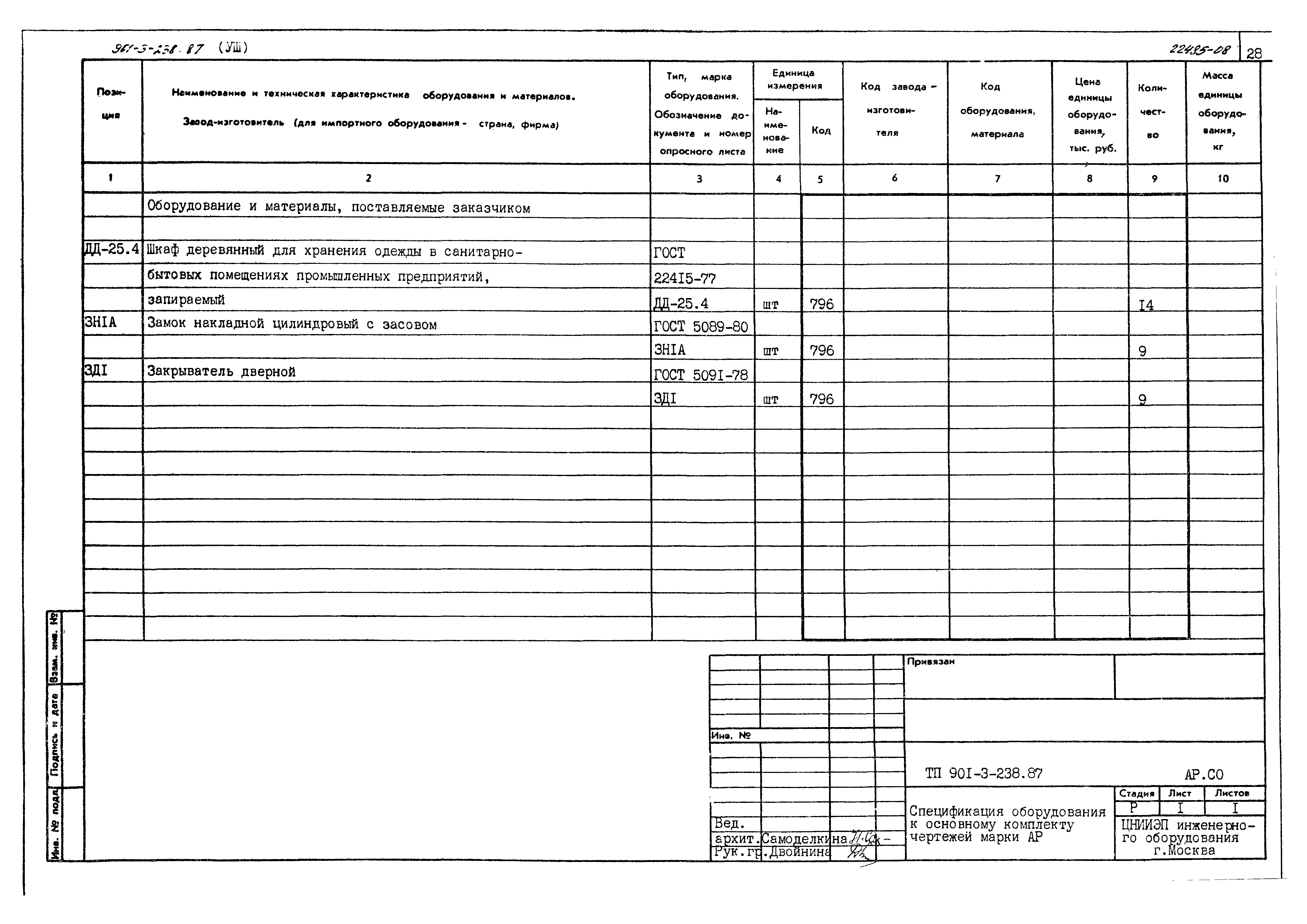 Типовой проект 901-3-239.87