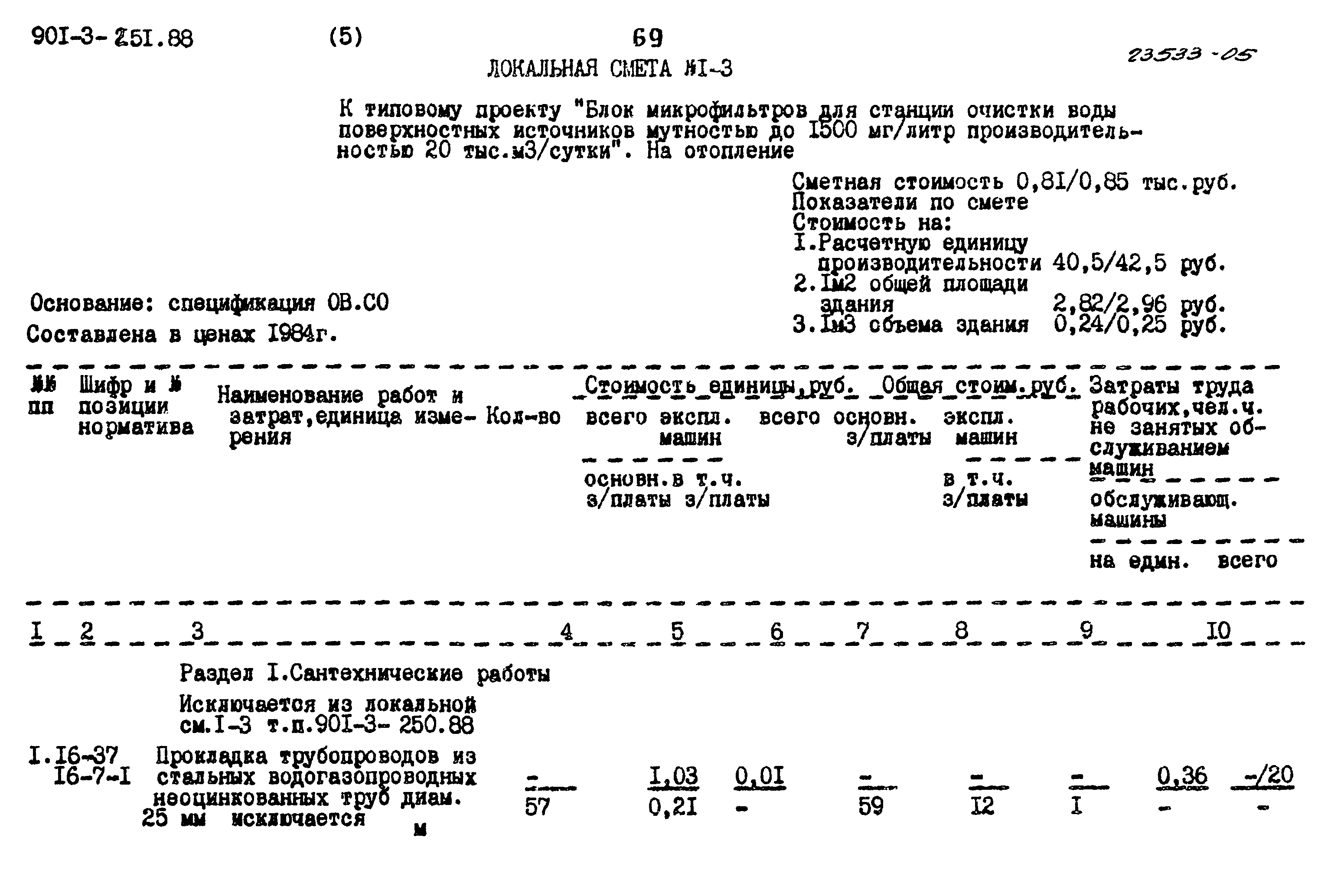 Типовой проект 901-3-251.88