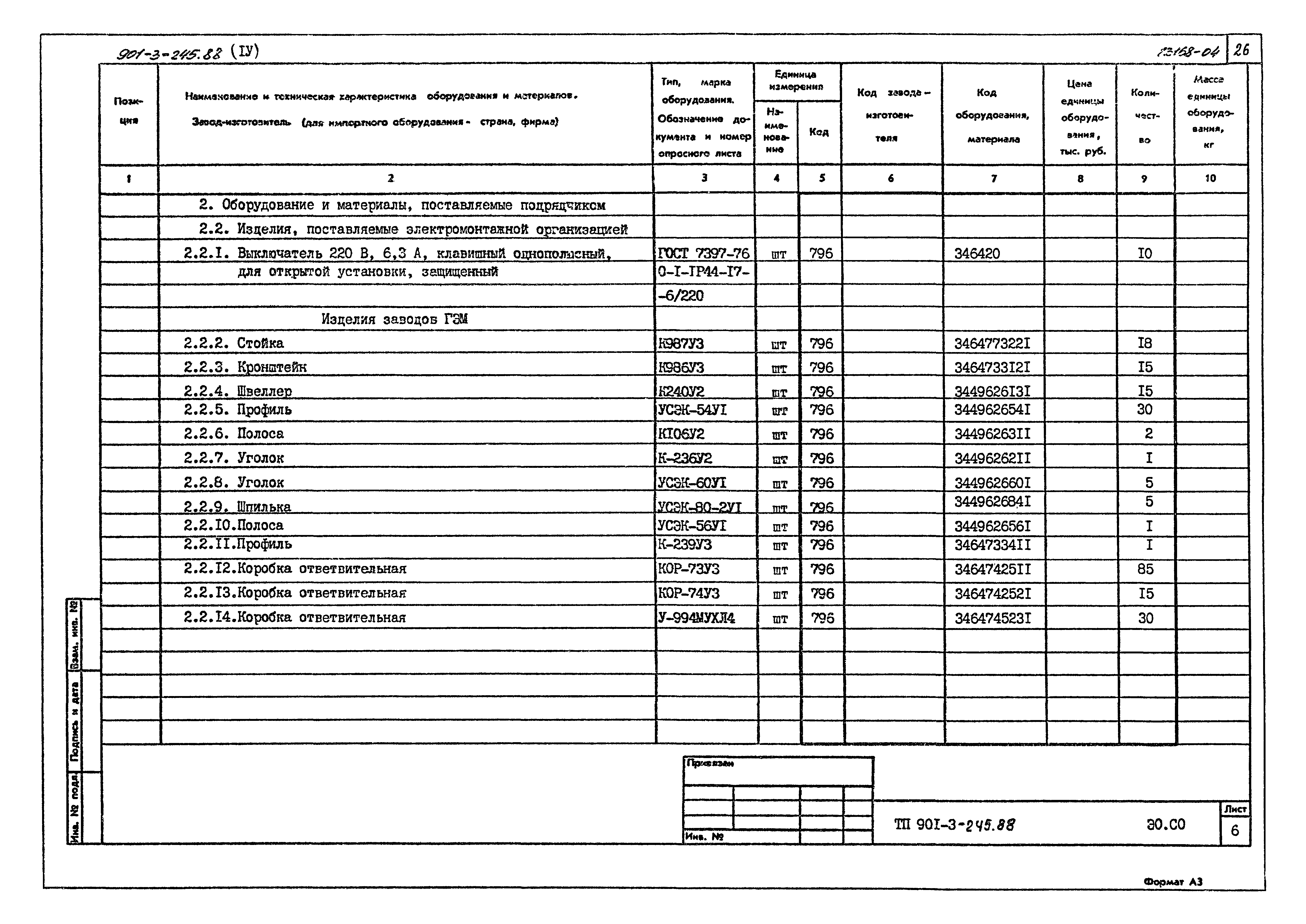 Типовой проект 901-3-245.88