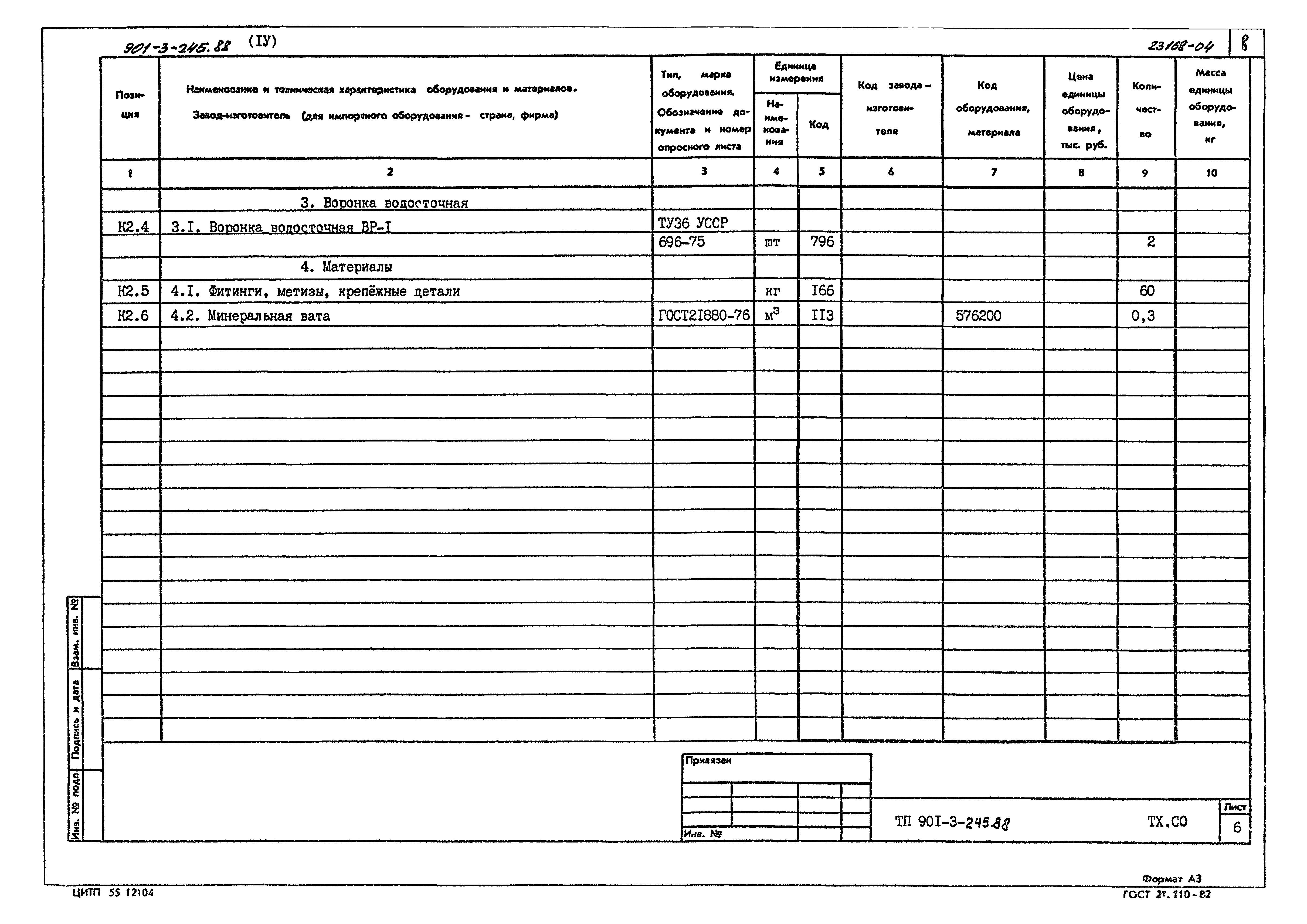 Типовой проект 901-3-245.88