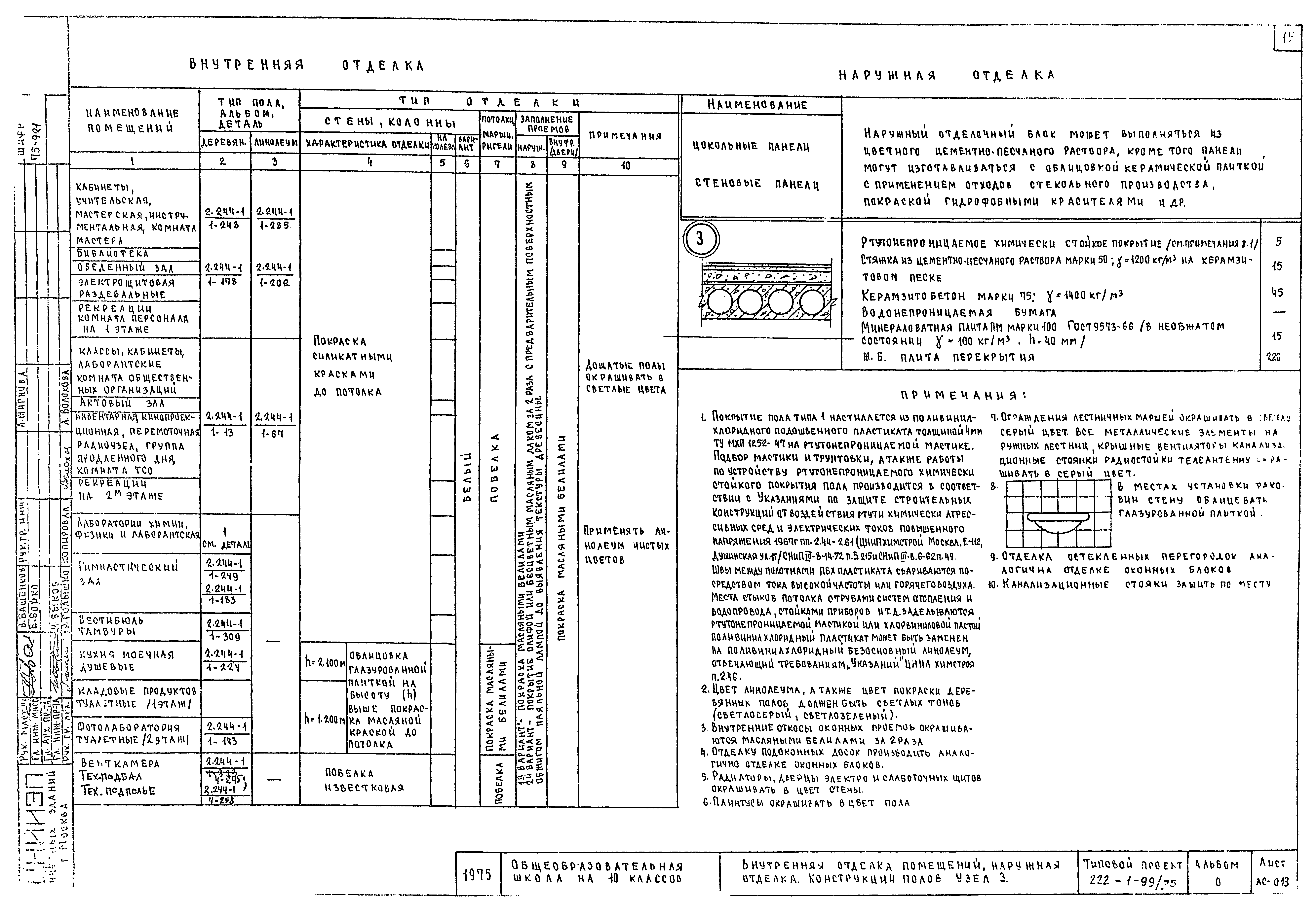 Типовой проект 222-1-99/75