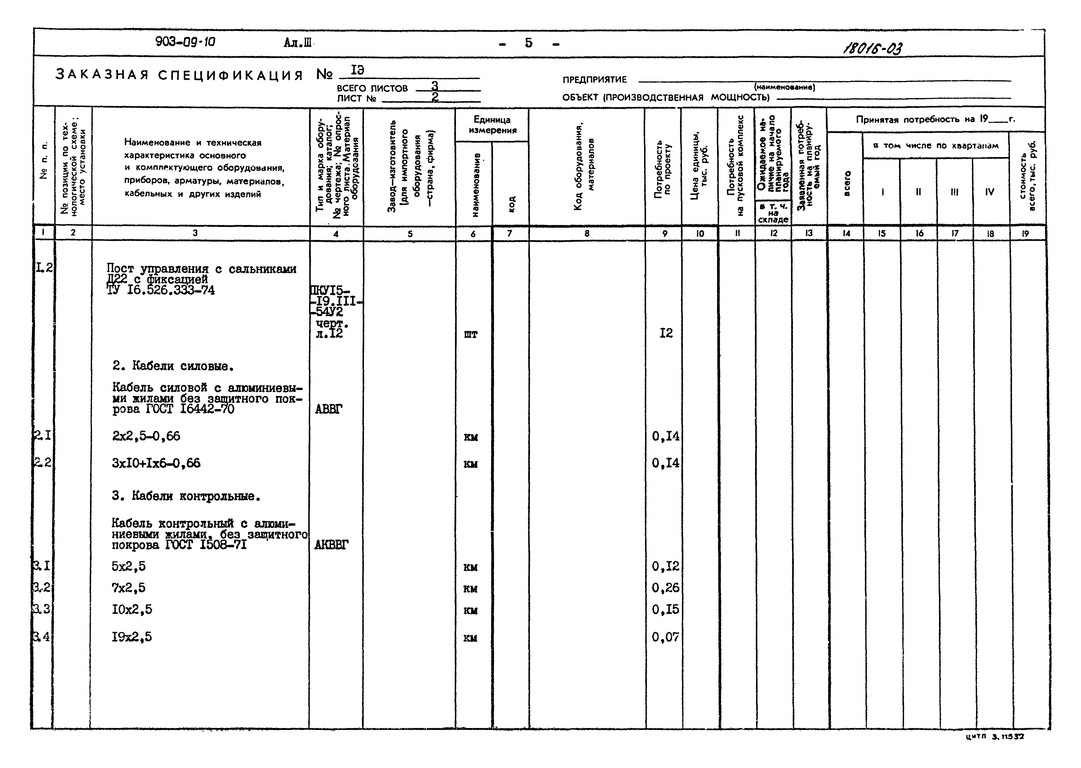 Типовые проектные решения 903-09-10