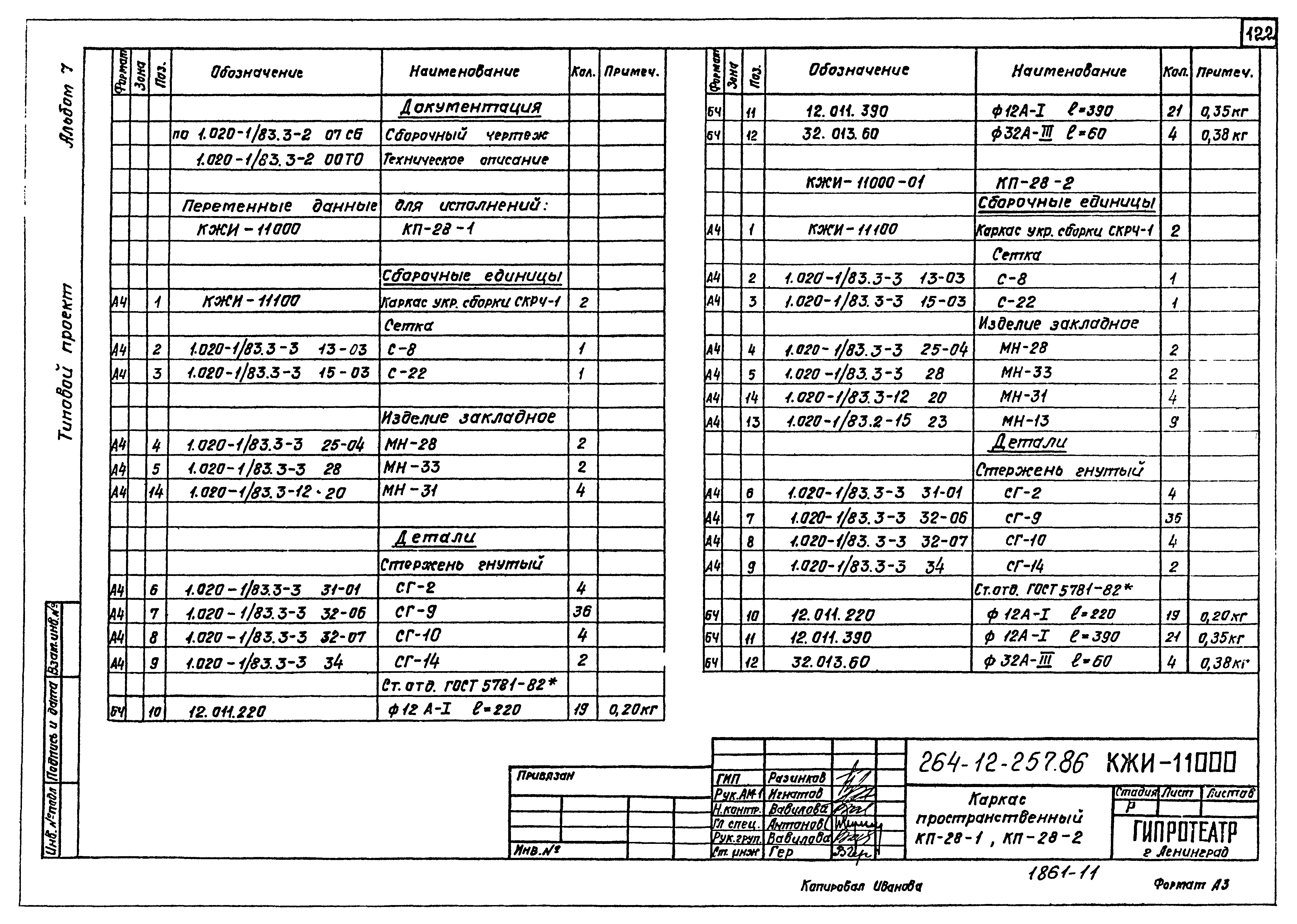 Типовой проект 264-12-257.86