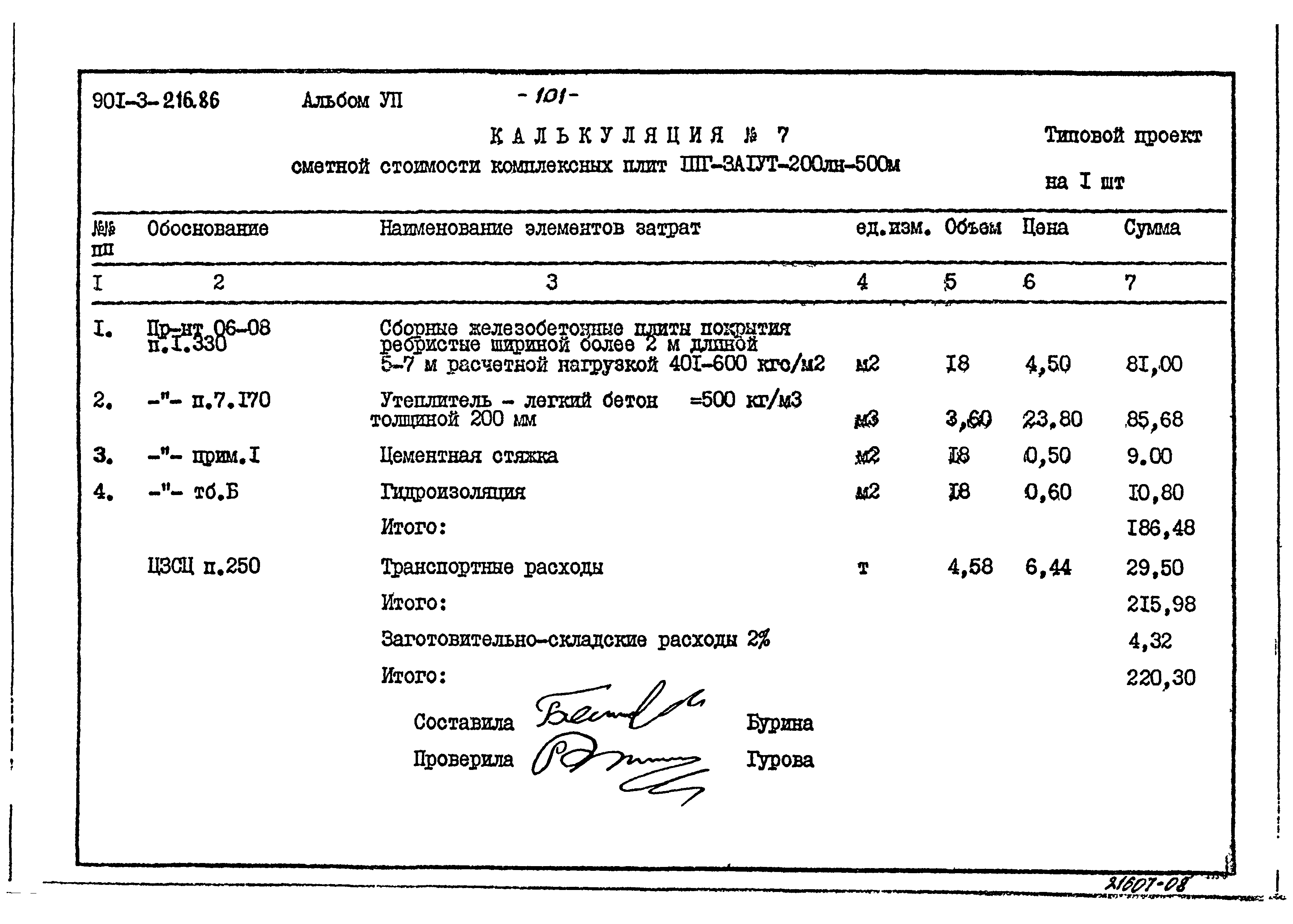 Типовой проект 901-3-216.86