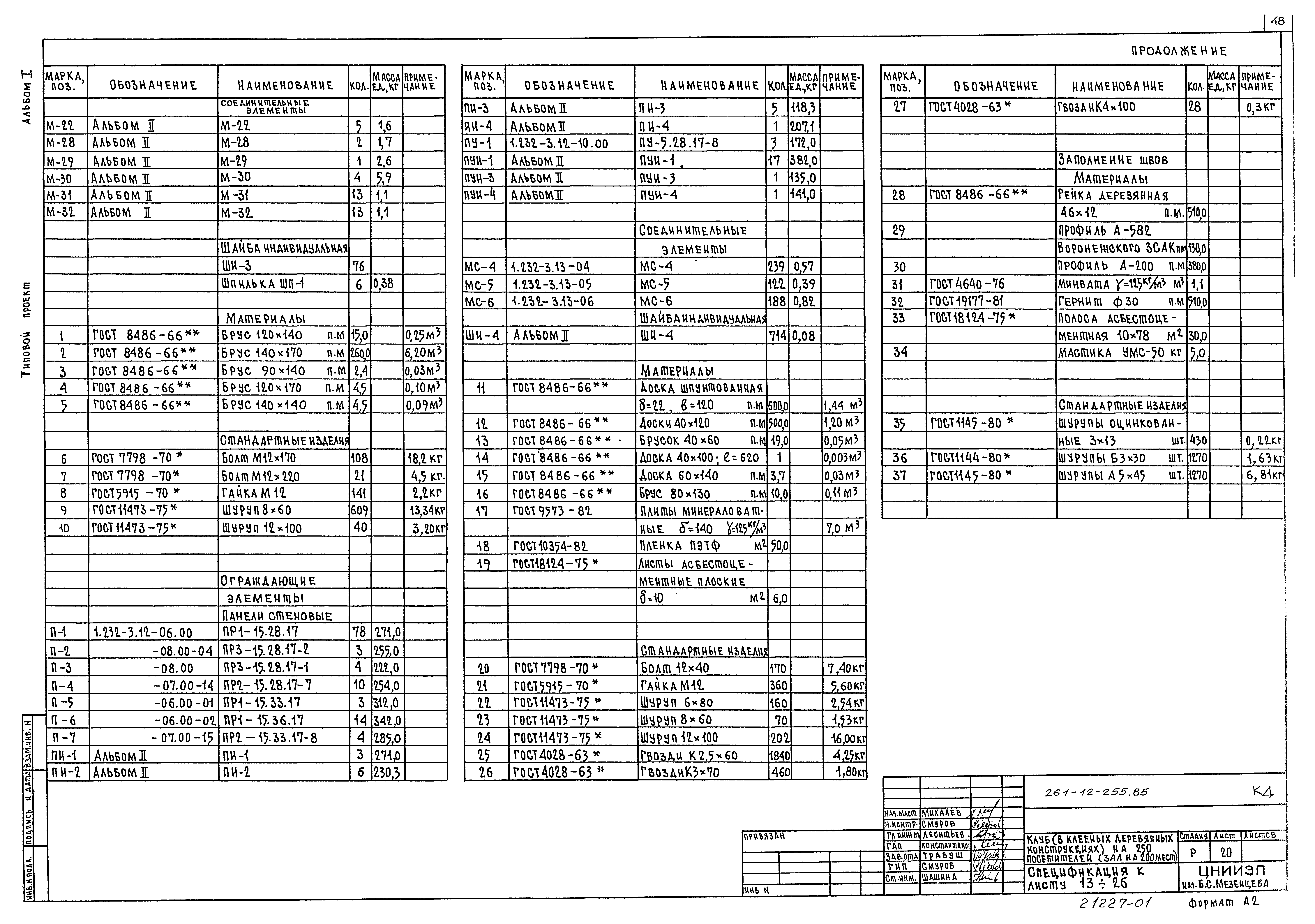 Типовой проект 261-12-255.85