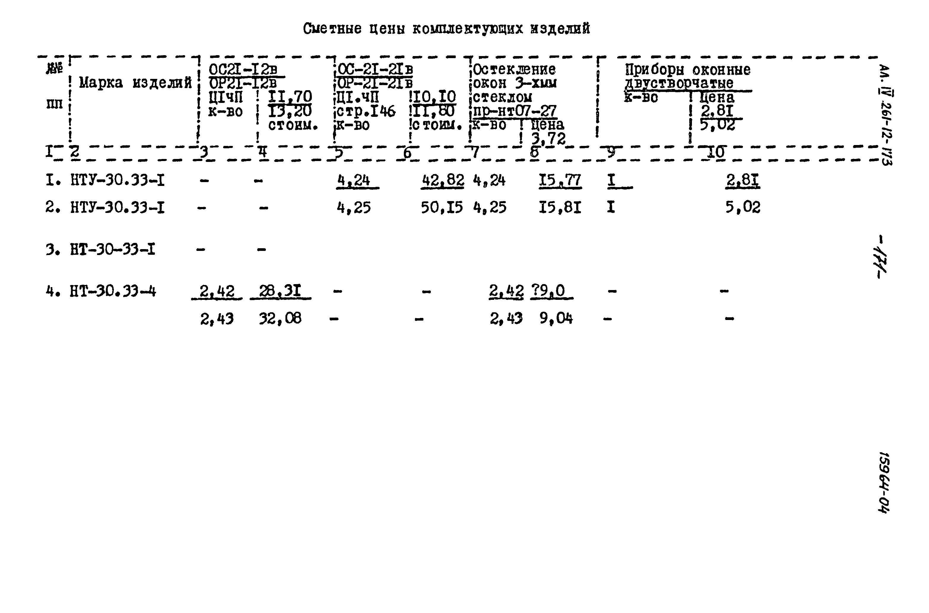 Типовой проект 261-12-173