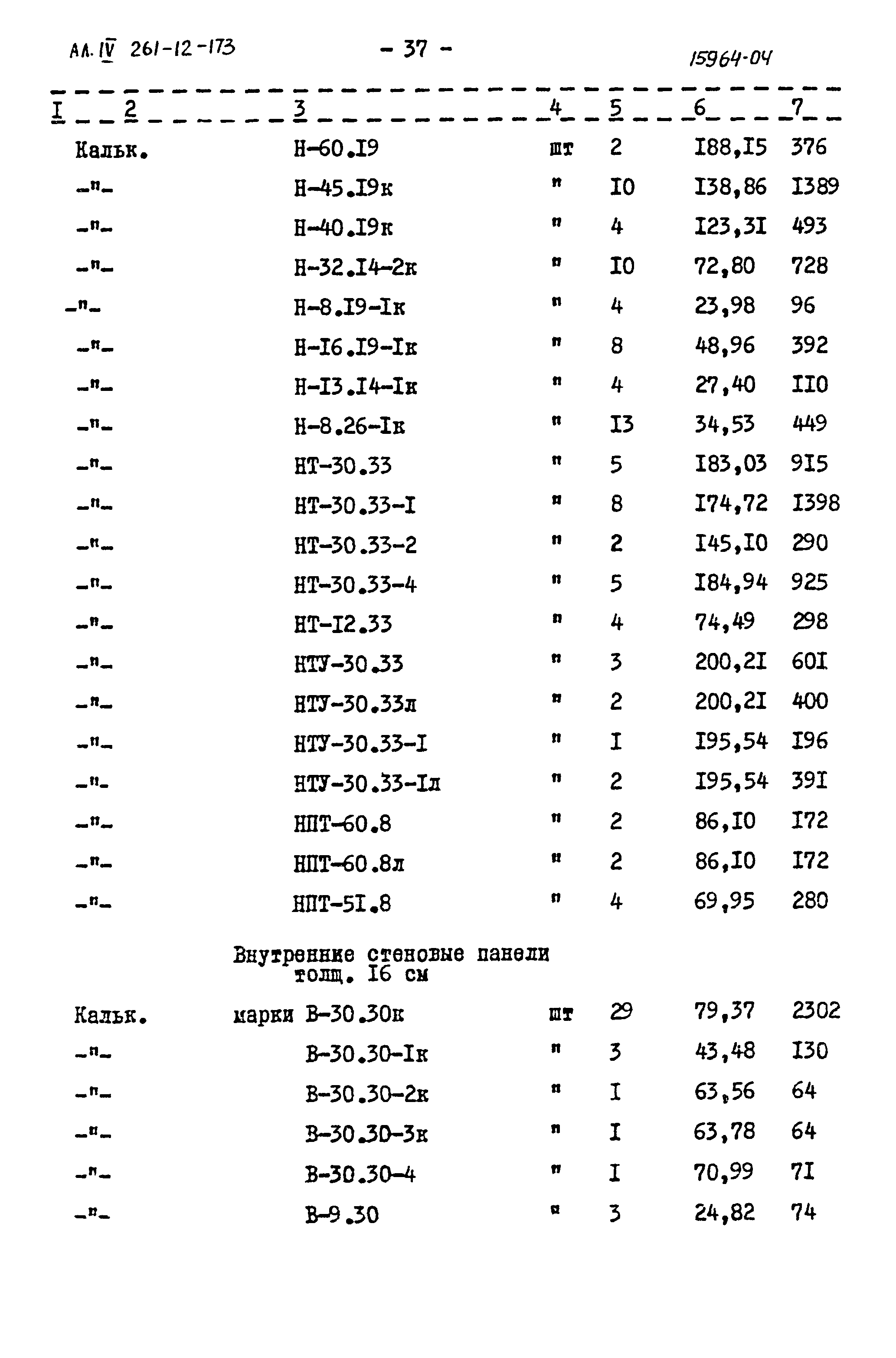 Типовой проект 261-12-173