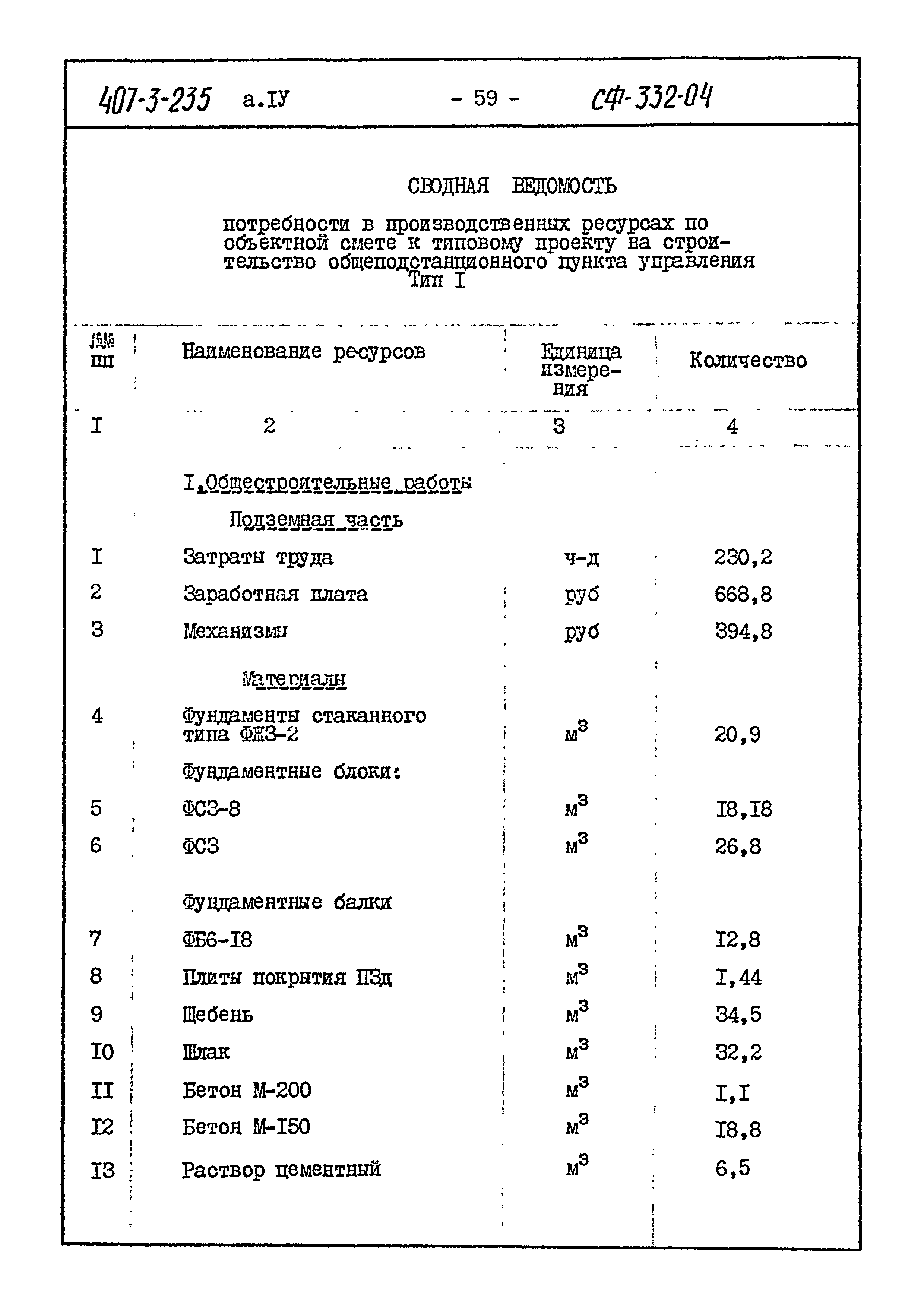 Типовой проект 407-3-235