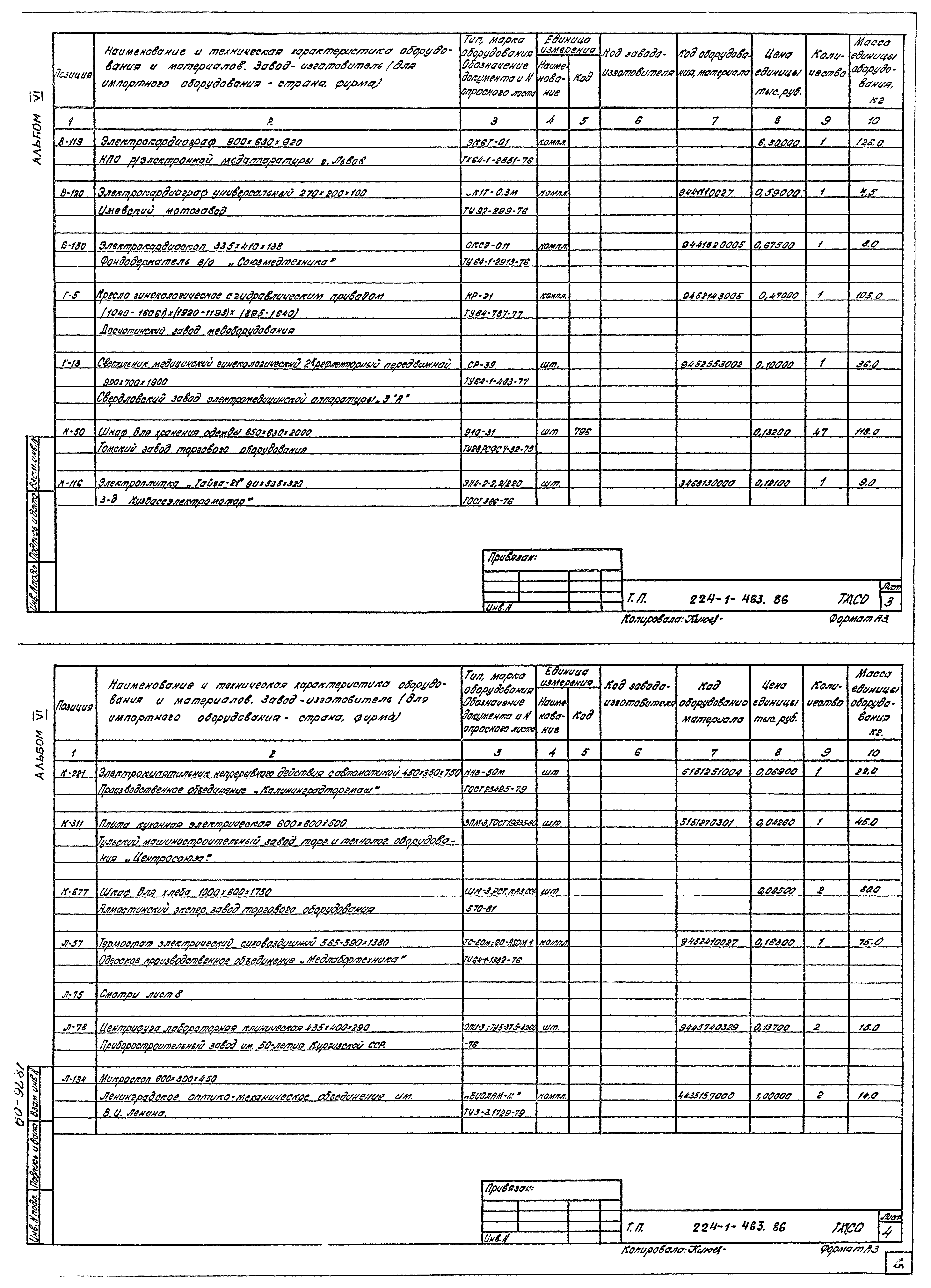 Типовой проект 224-1-463.86