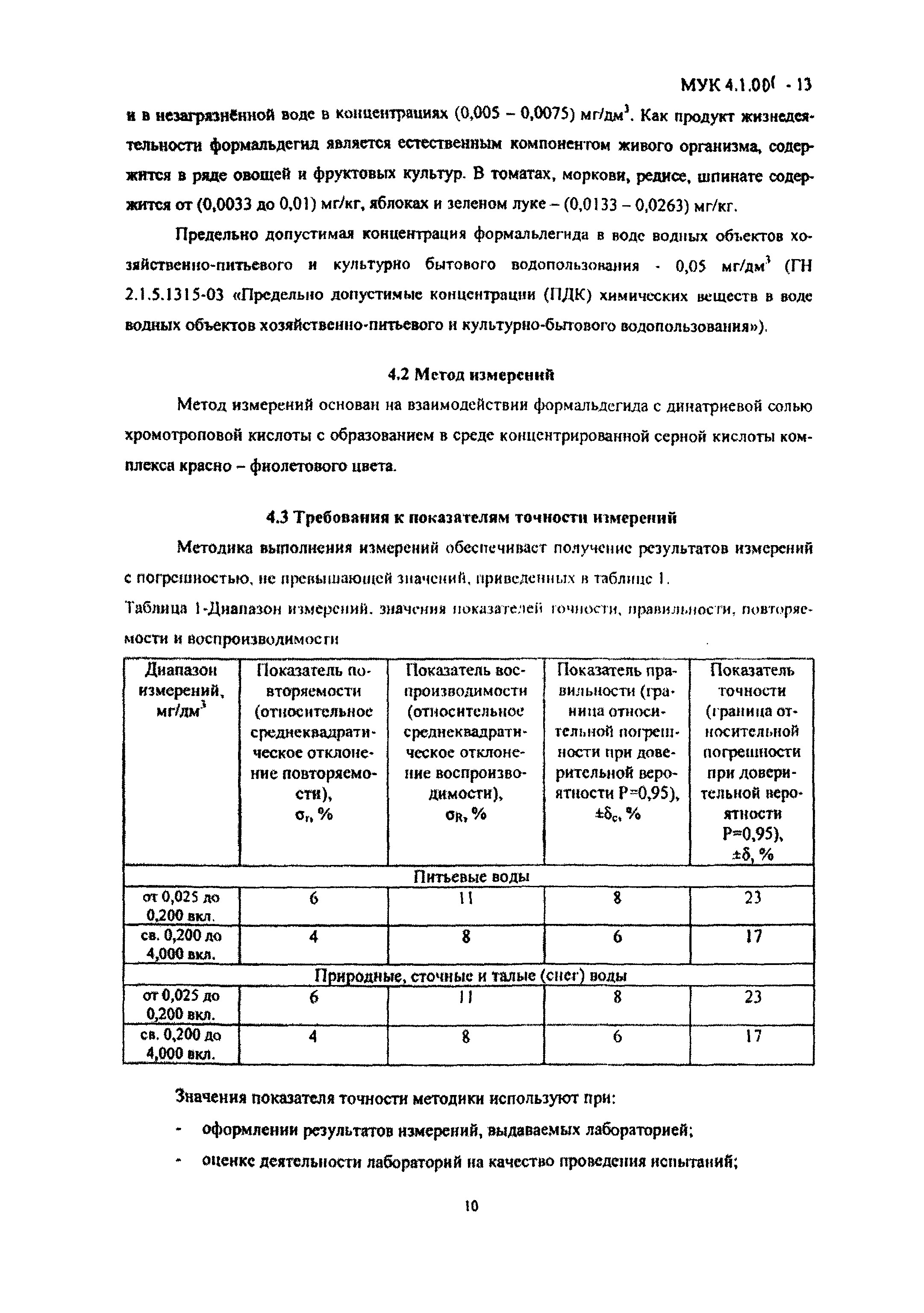 МУК 4.1.001-13