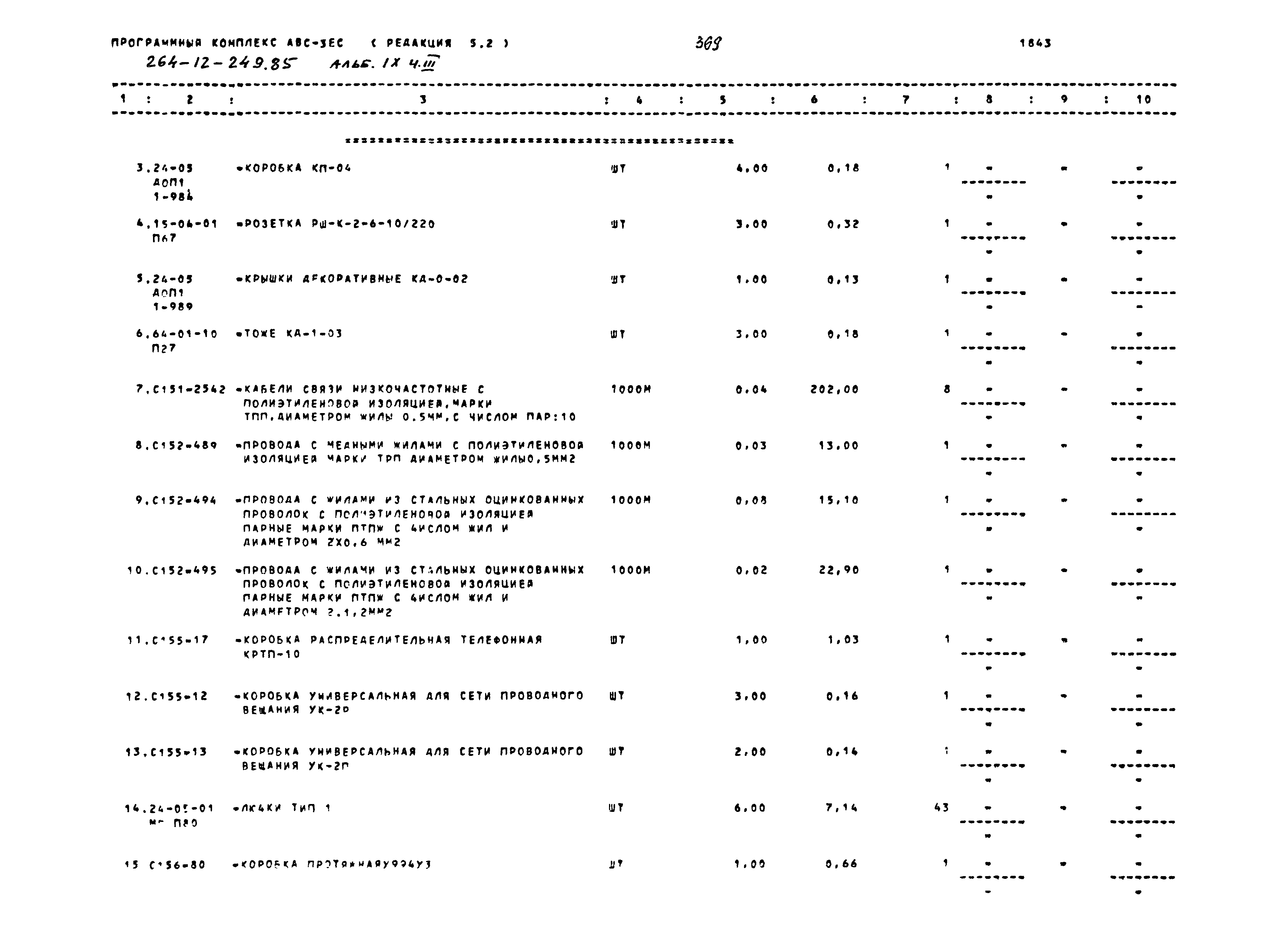 Типовой проект 264-12-249.85