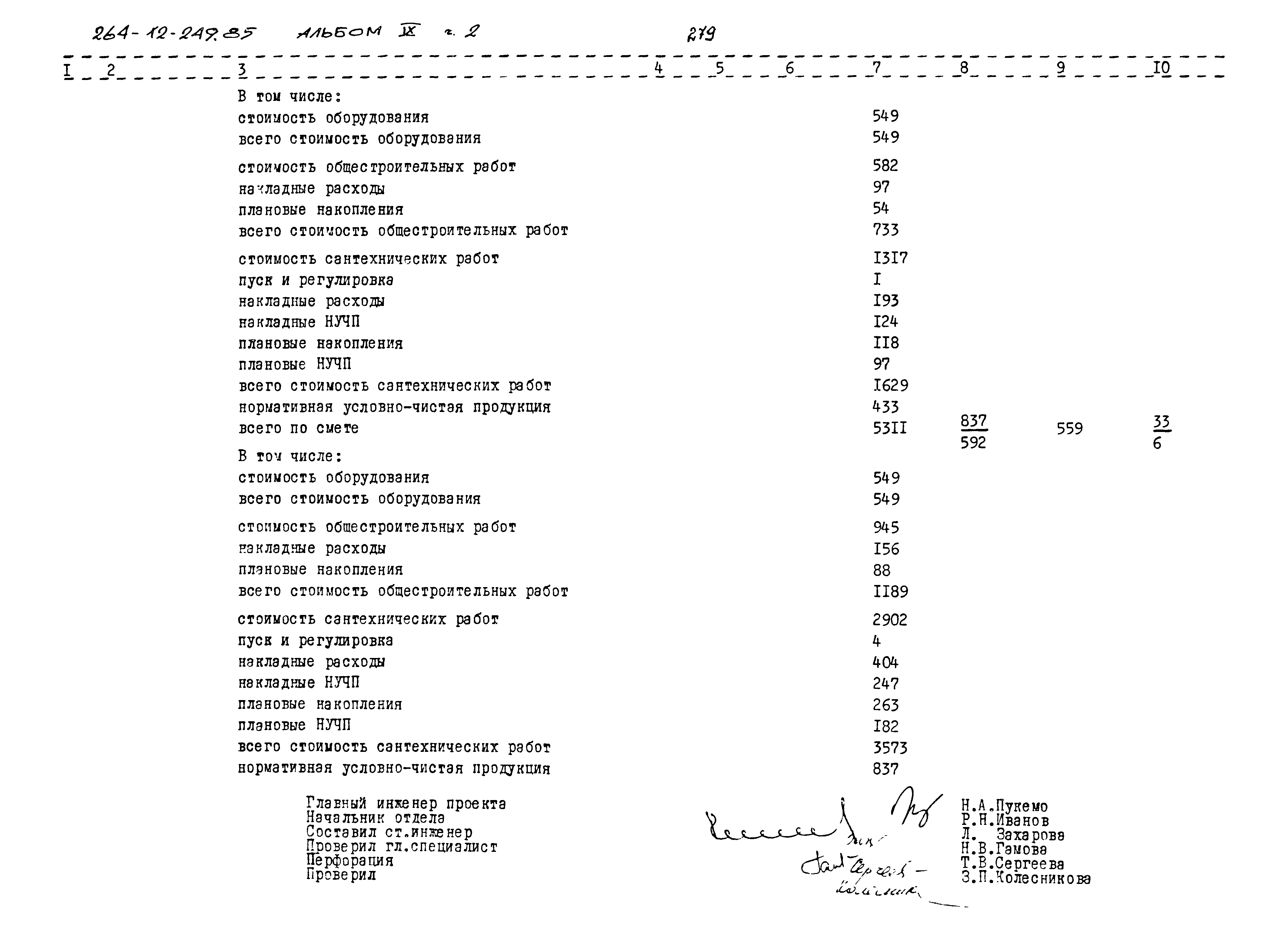 Типовой проект 264-12-249.85