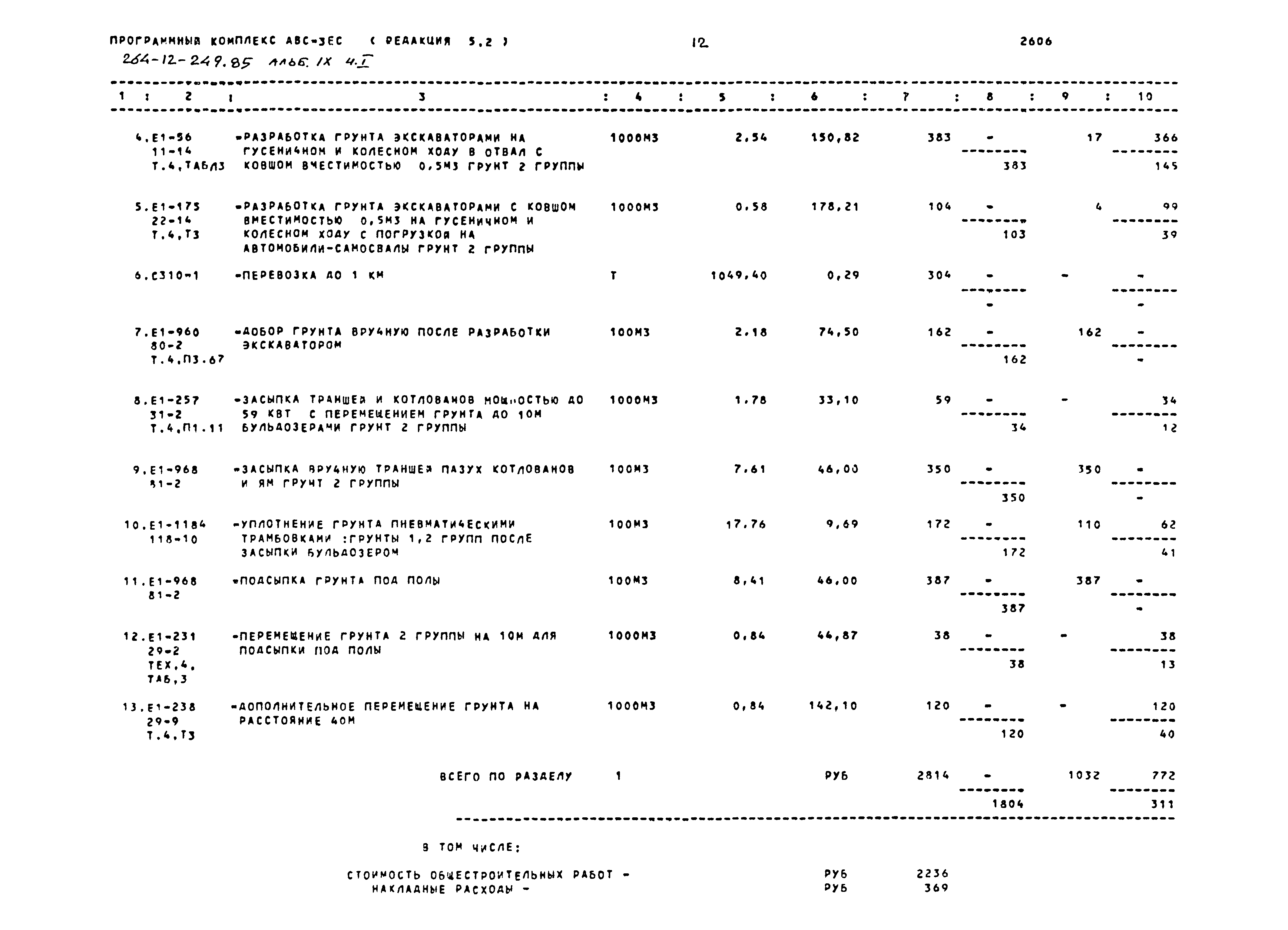 Типовой проект 264-12-249.85