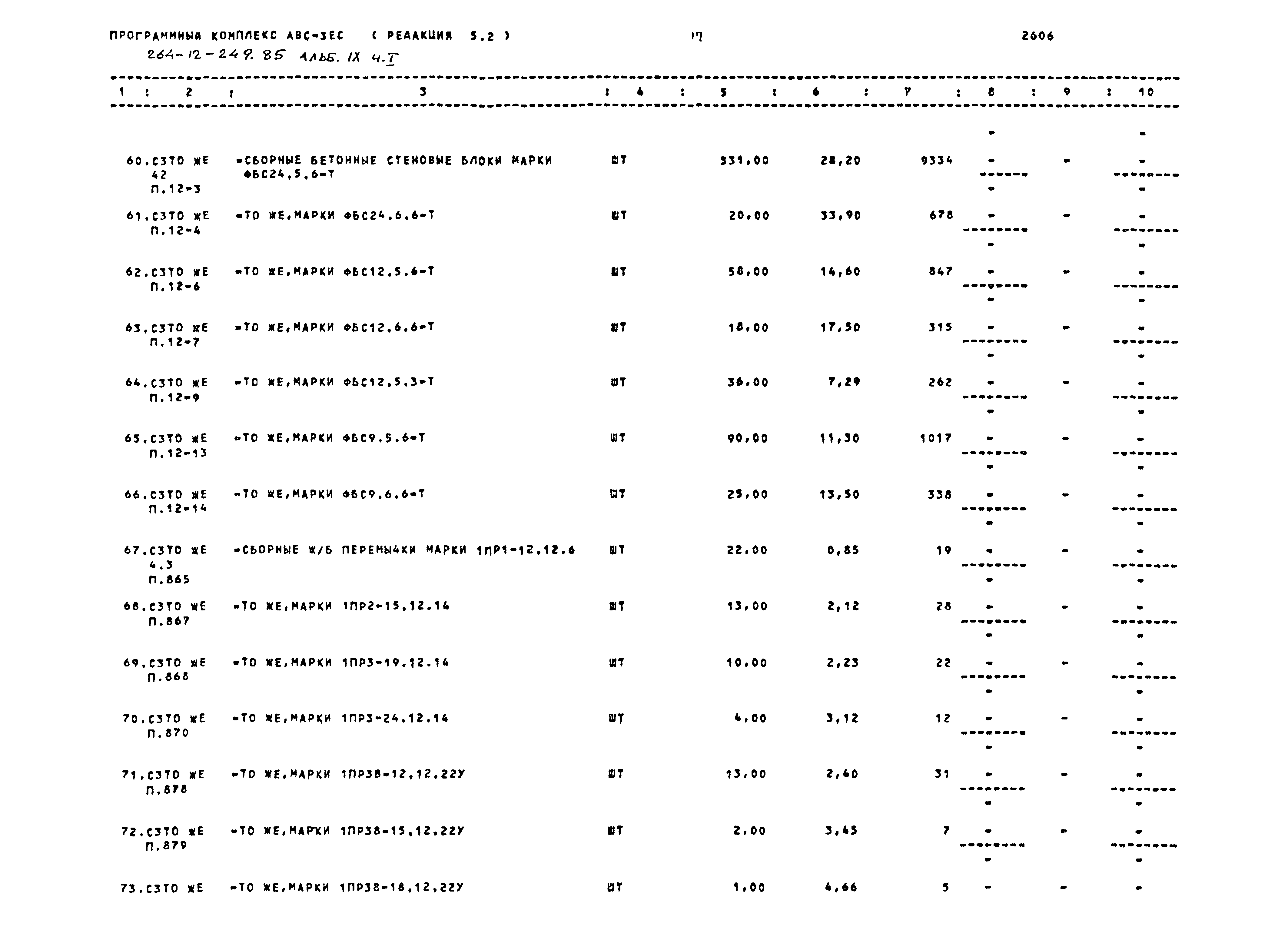 Типовой проект 264-12-249.85