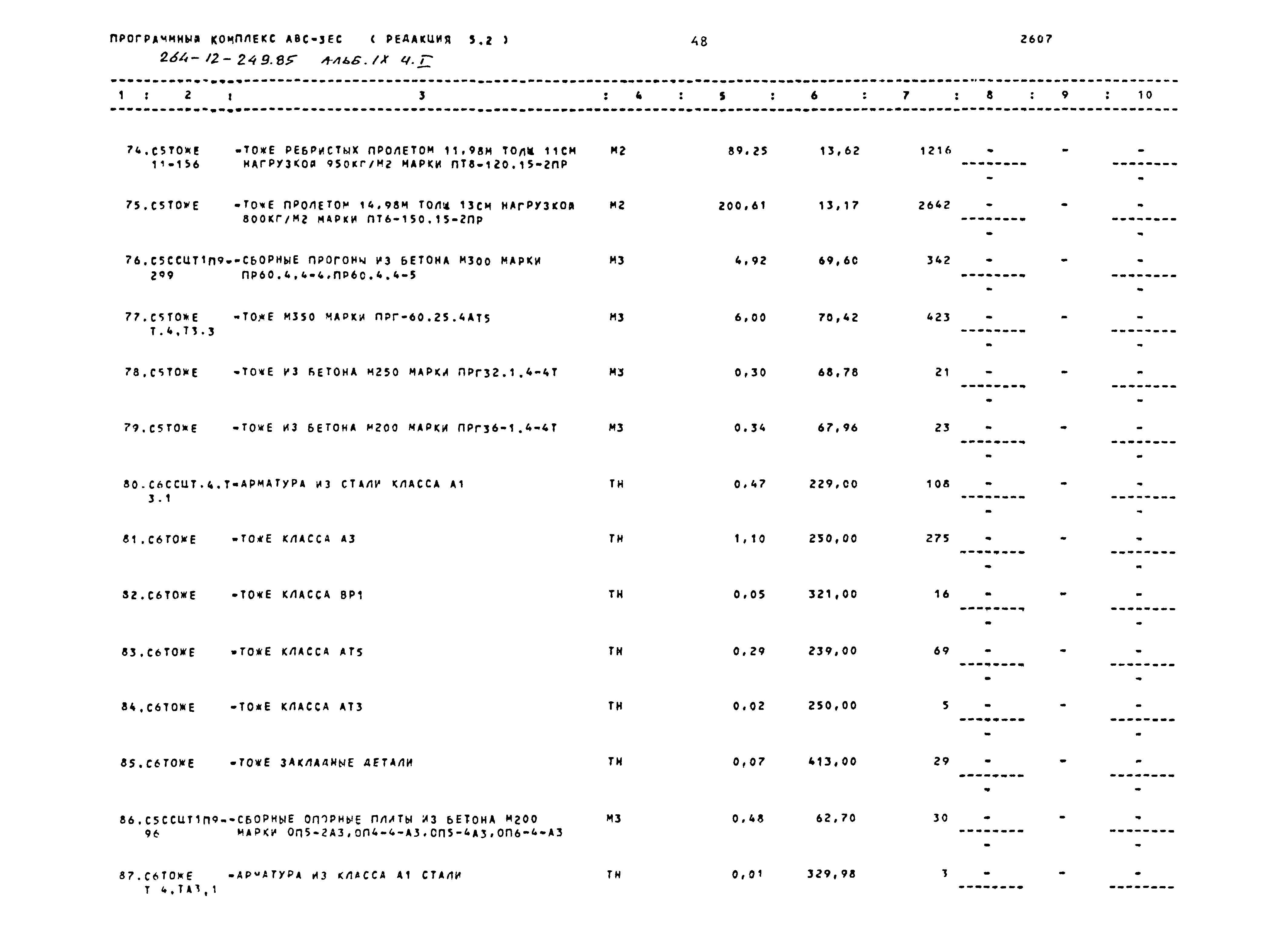 Типовой проект 264-12-249.85