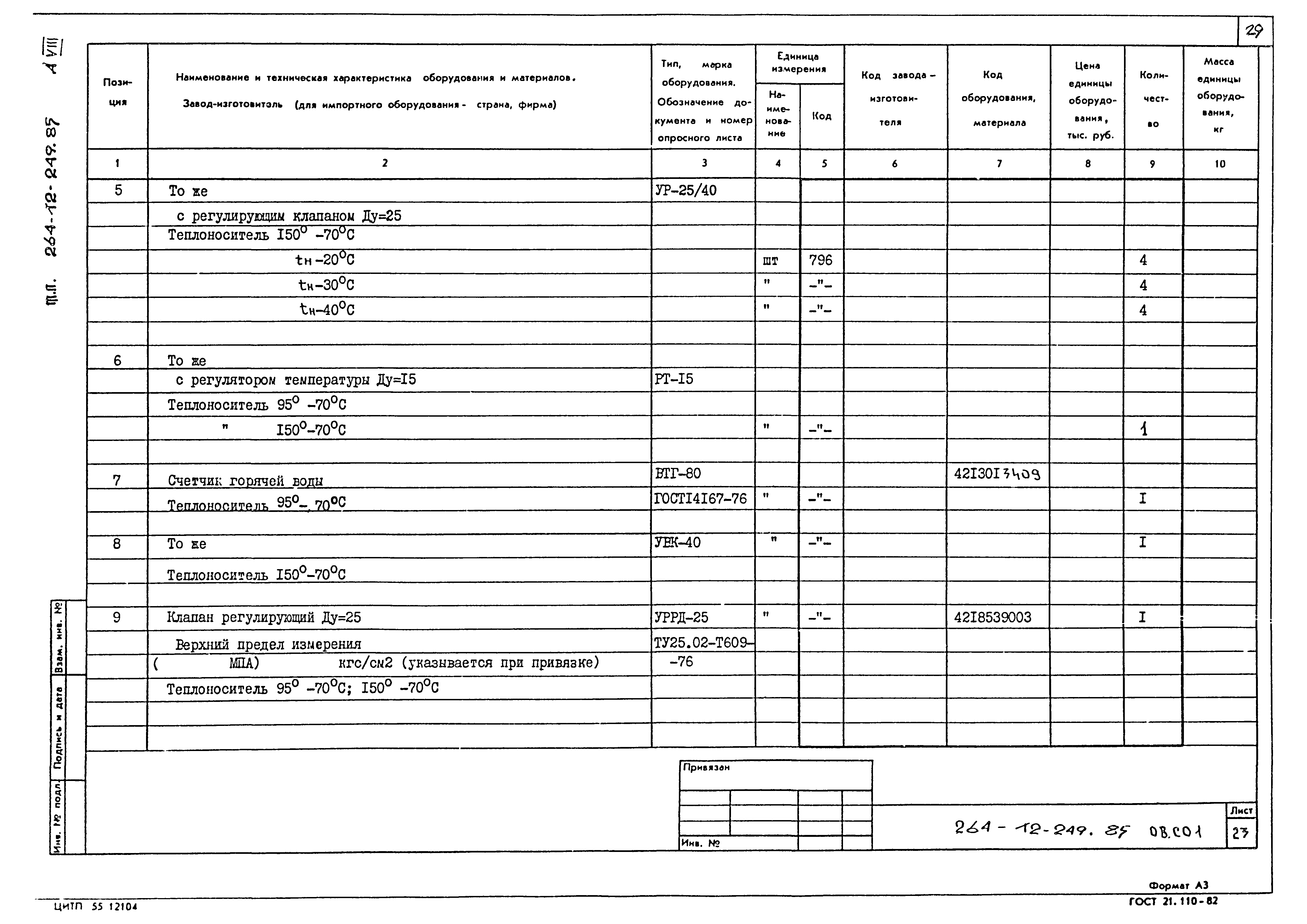 Типовой проект 264-12-249.85