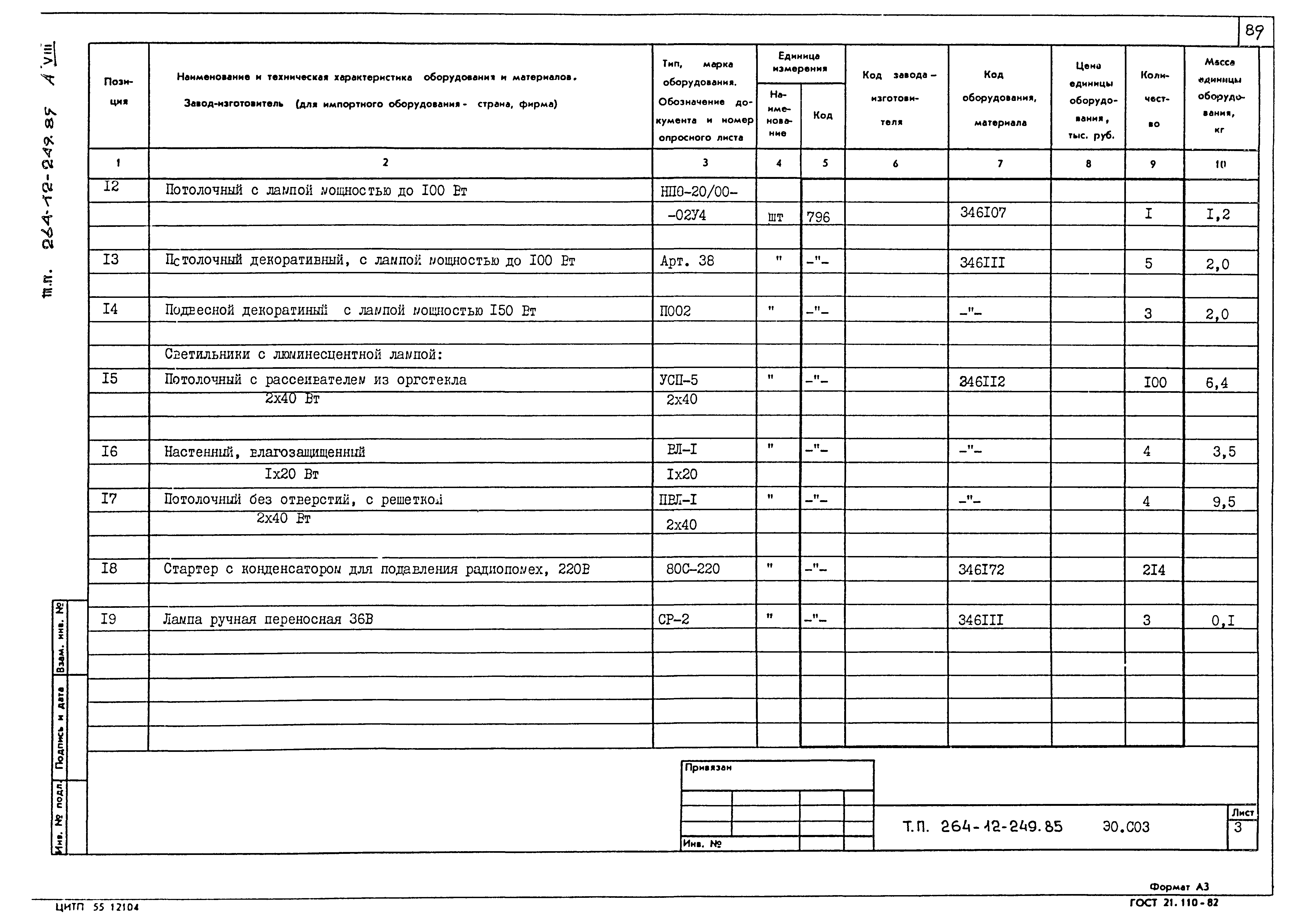 Типовой проект 264-12-249.85