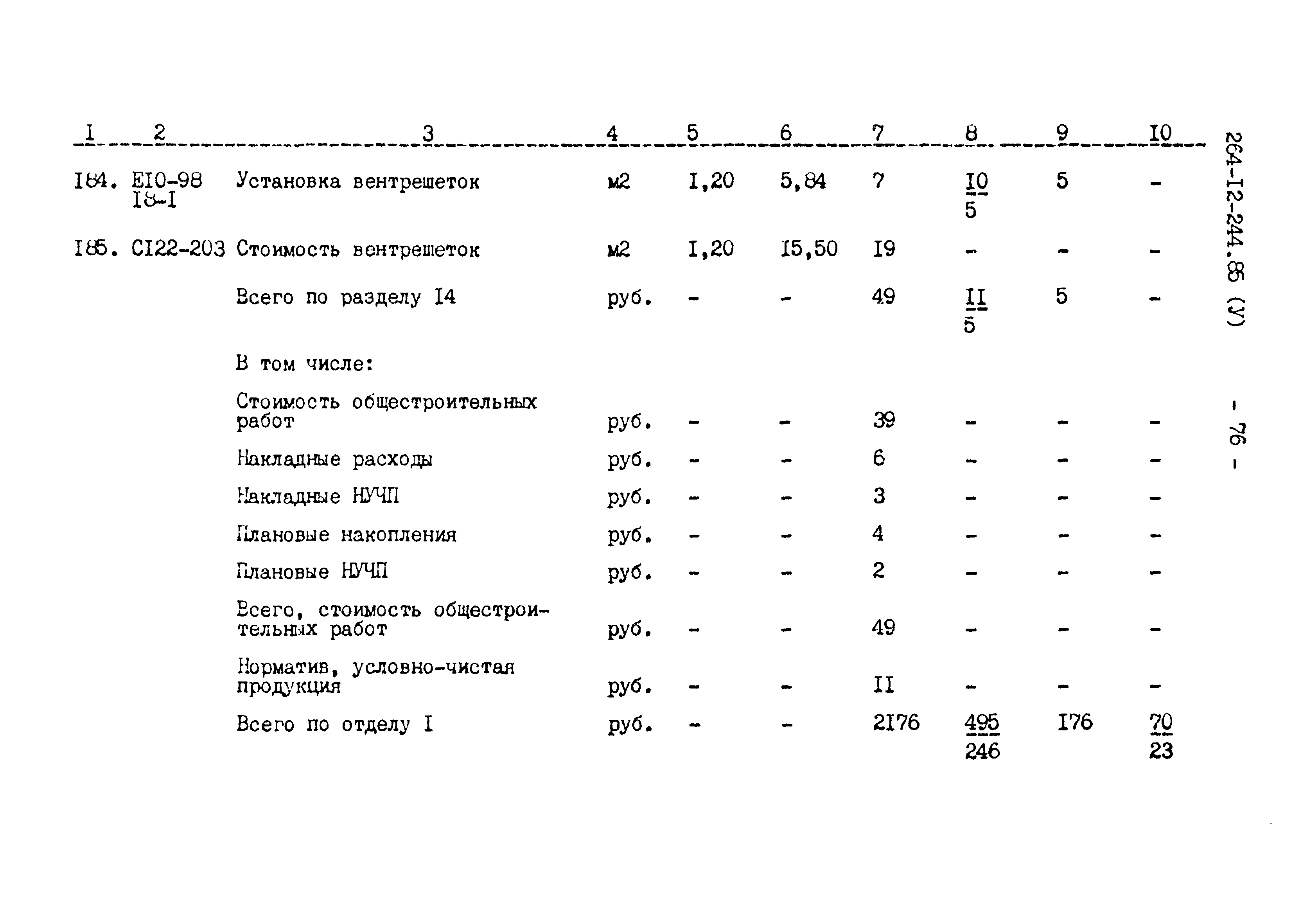 Типовой проект 264-12-244.85