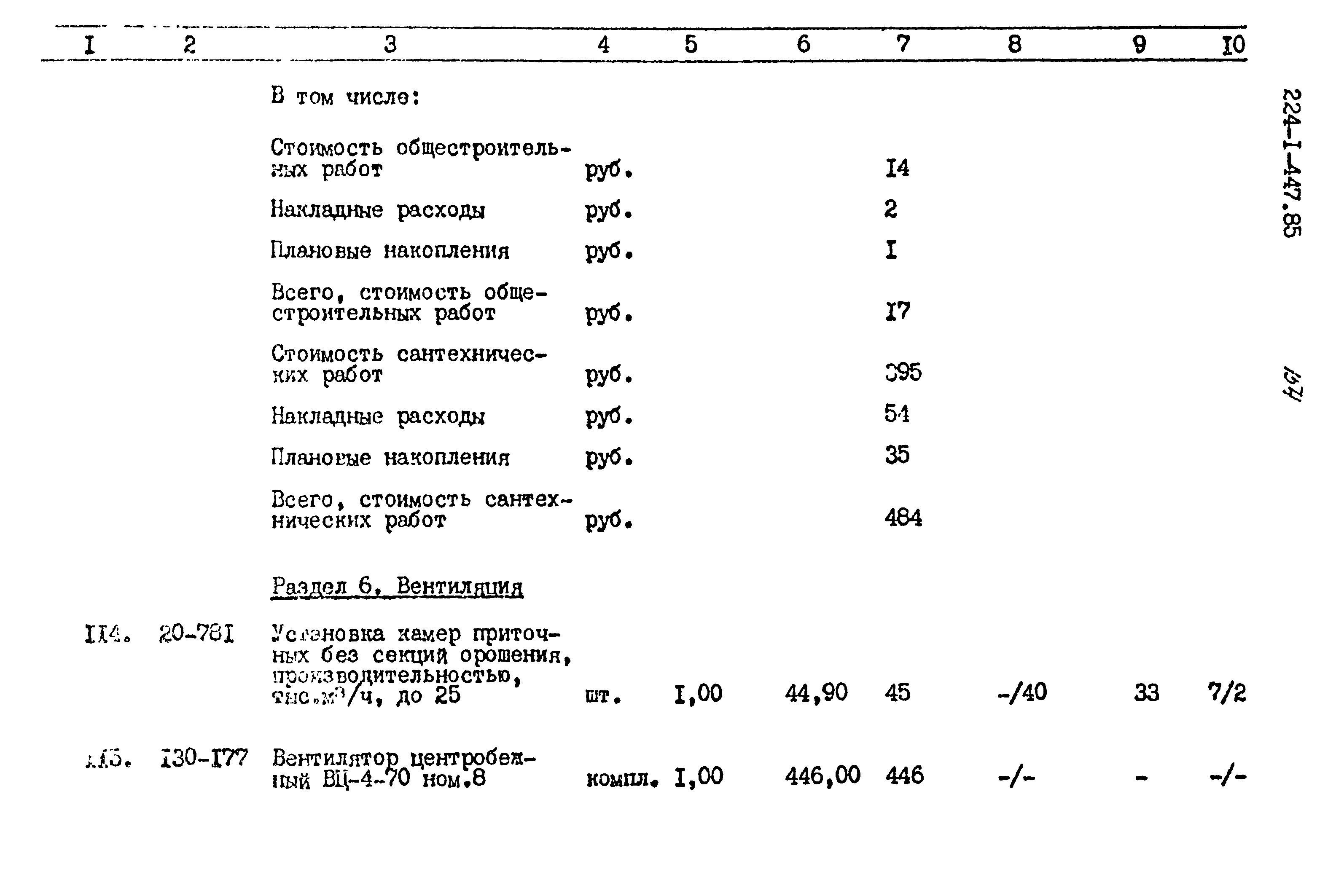 Типовой проект 224-1-447.85