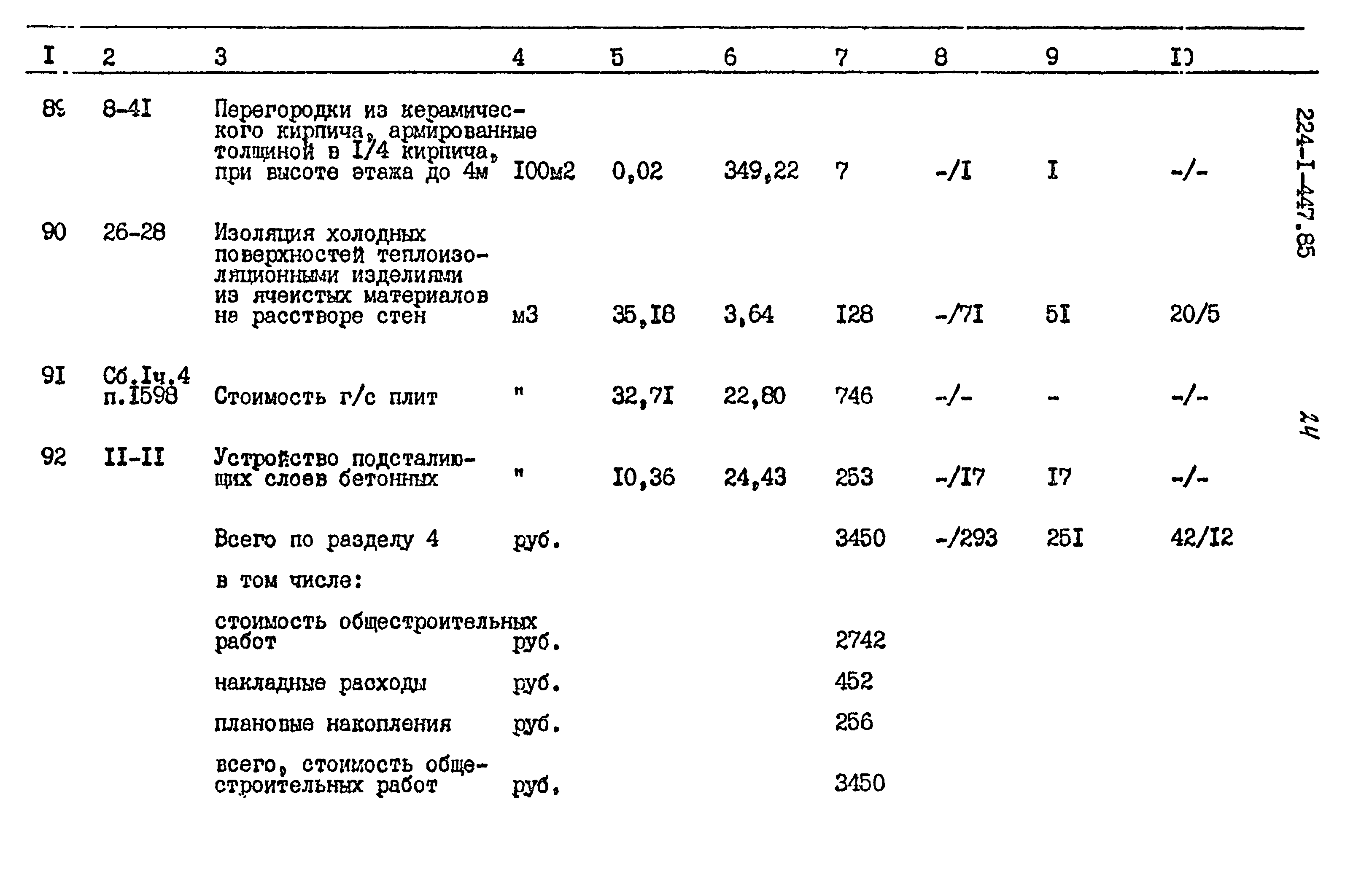 Типовой проект 224-1-447.85