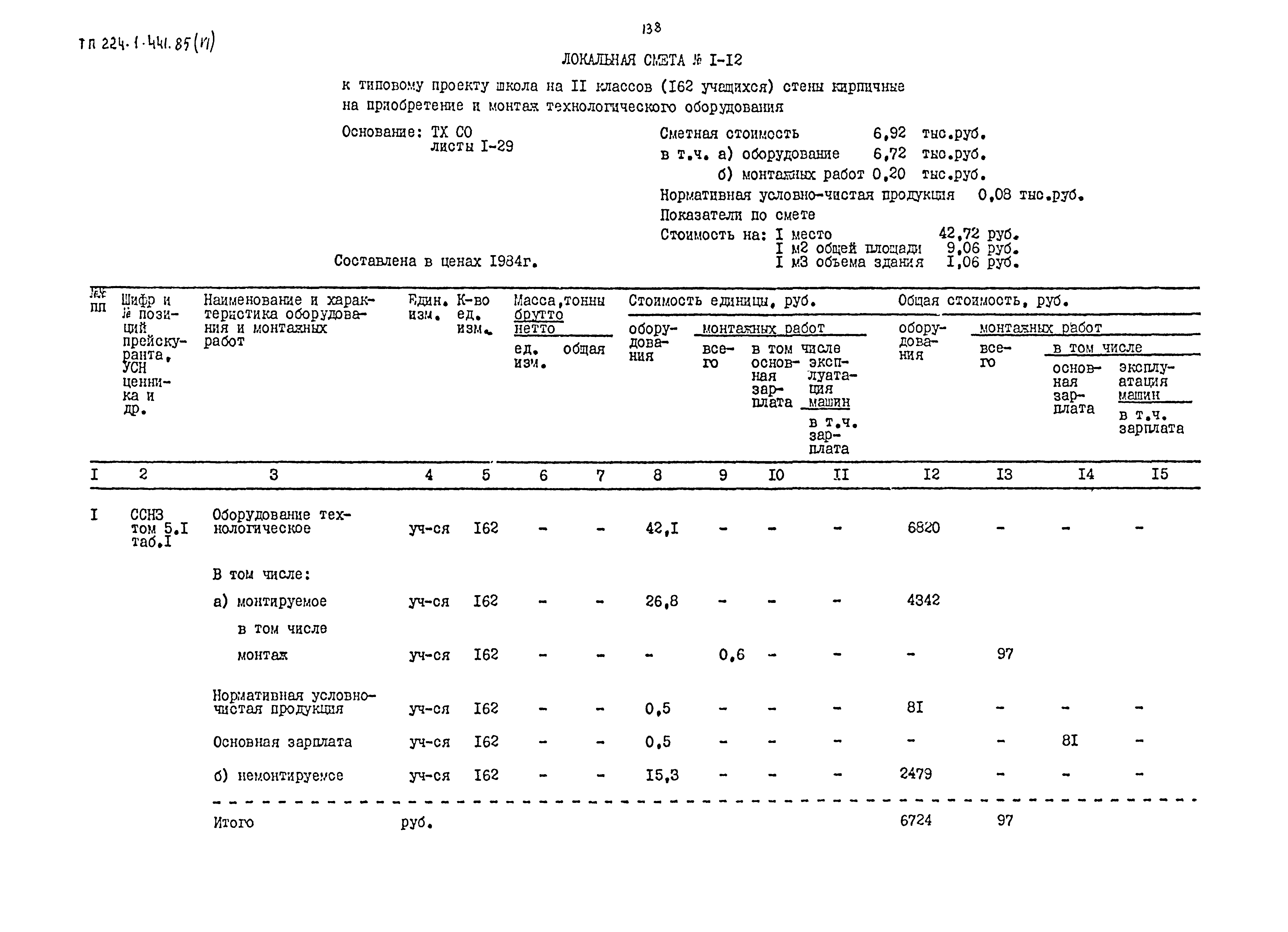 Типовой проект 224-1-441.85