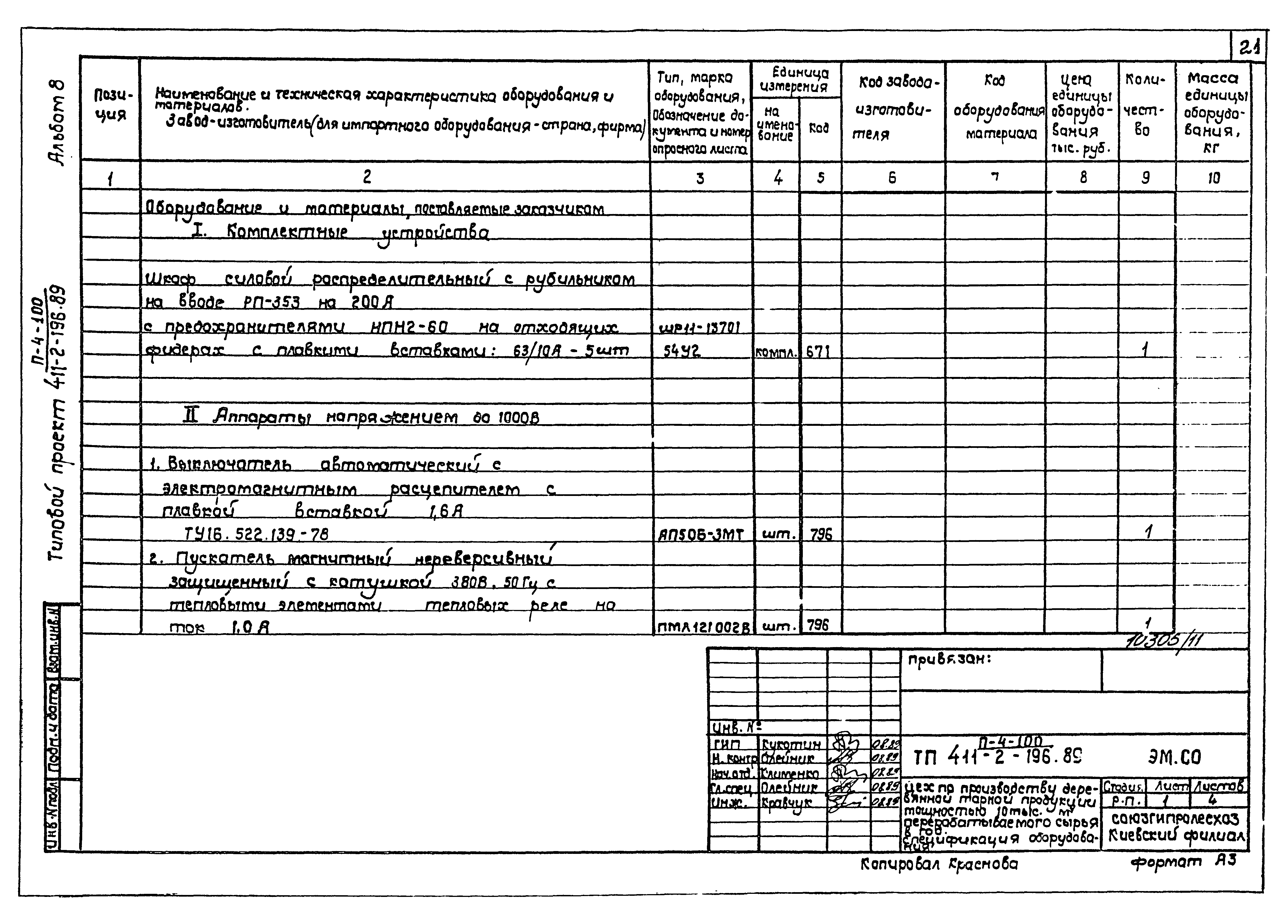 Типовой проект 411-2-196.89