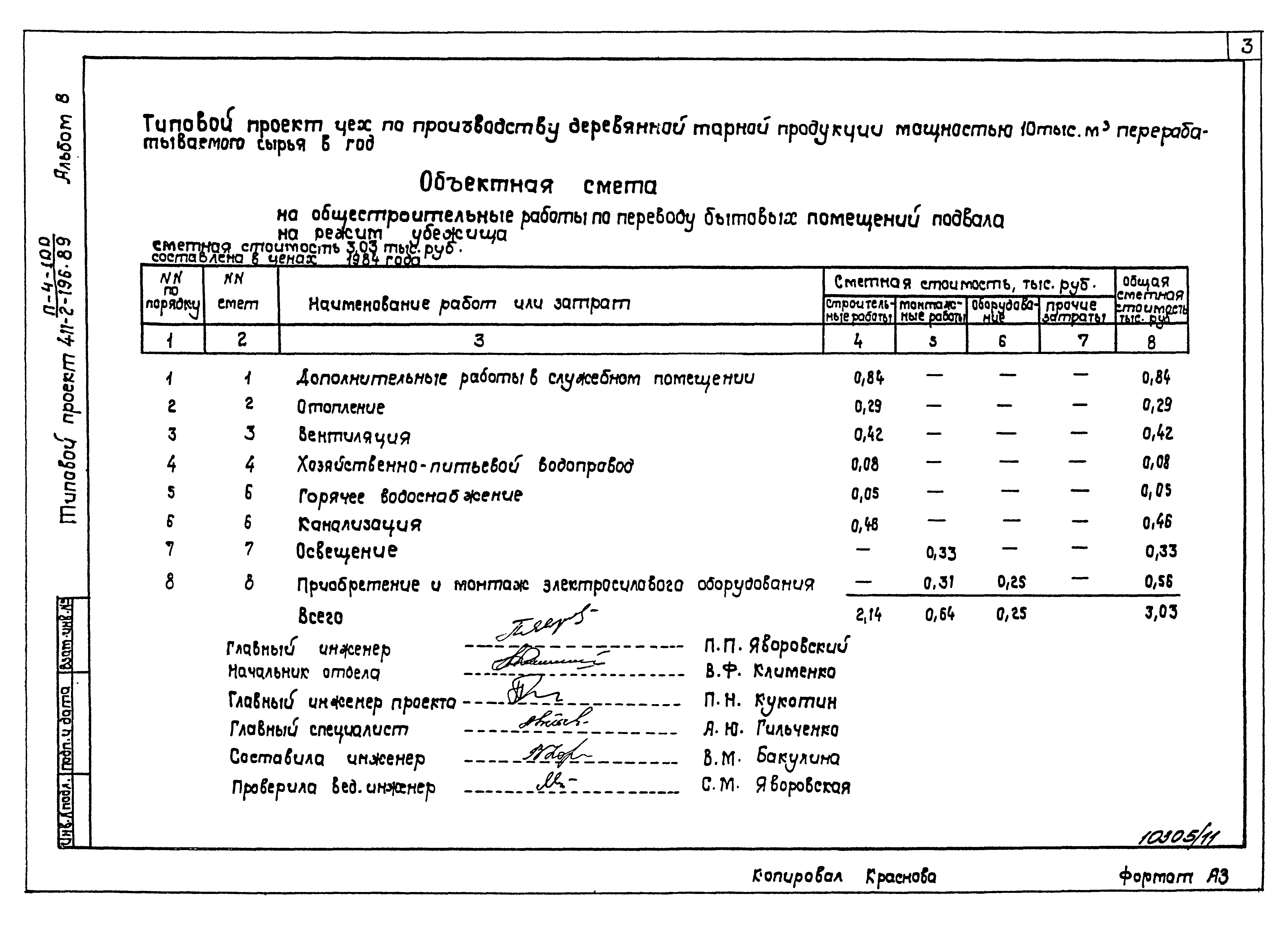 Типовой проект 411-2-196.89