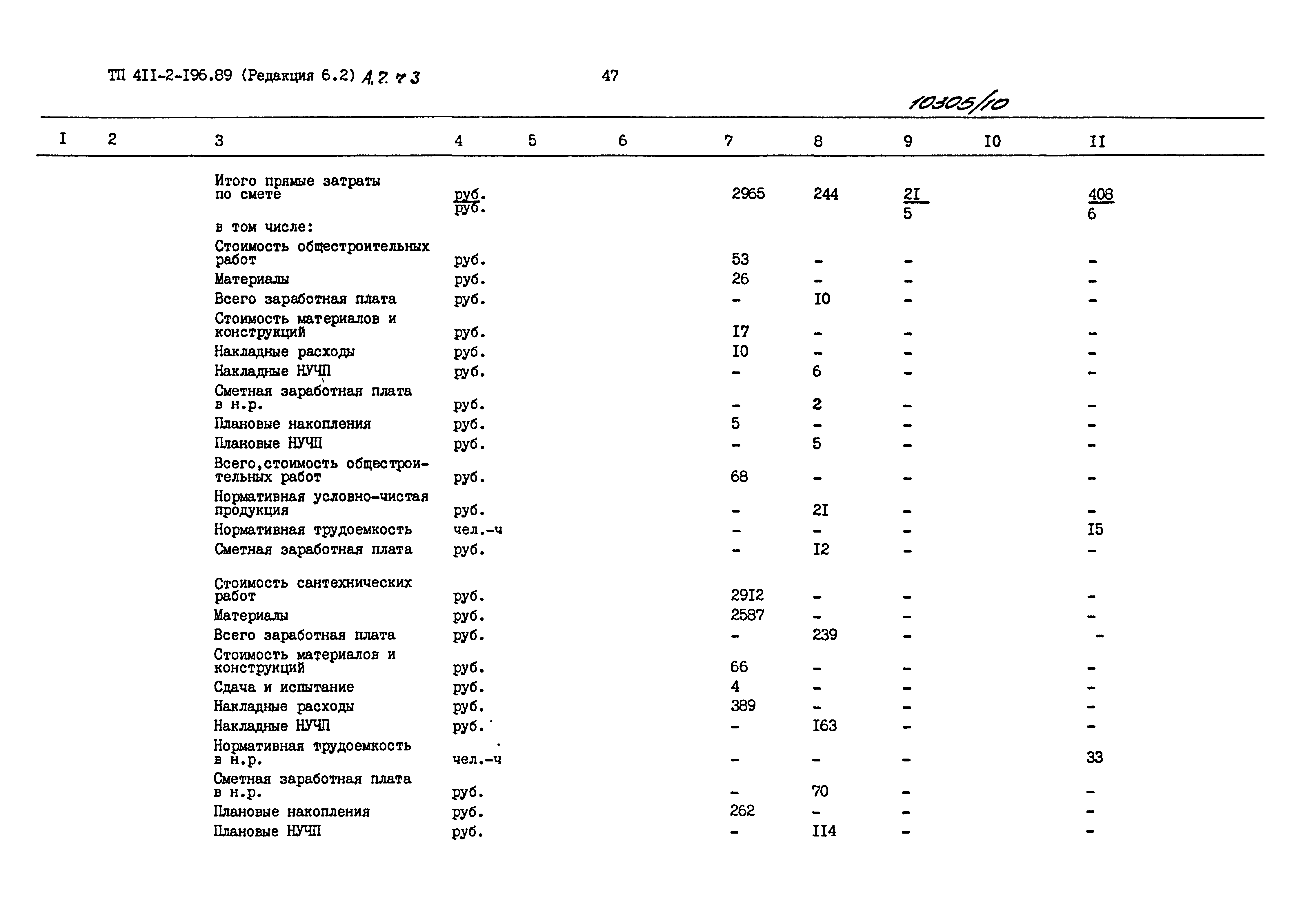 Типовой проект 411-2-196.89