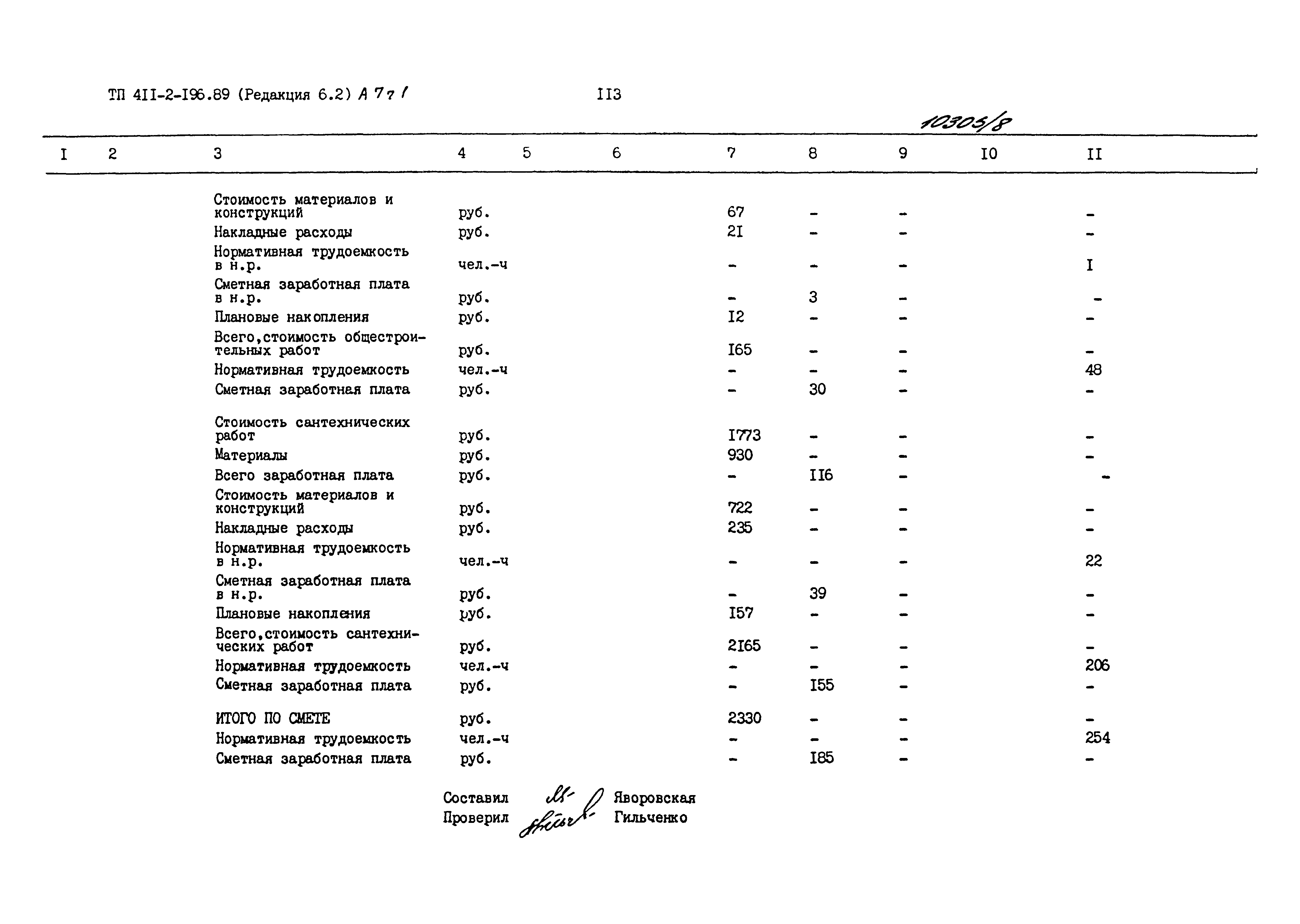 Типовой проект 411-2-196.89