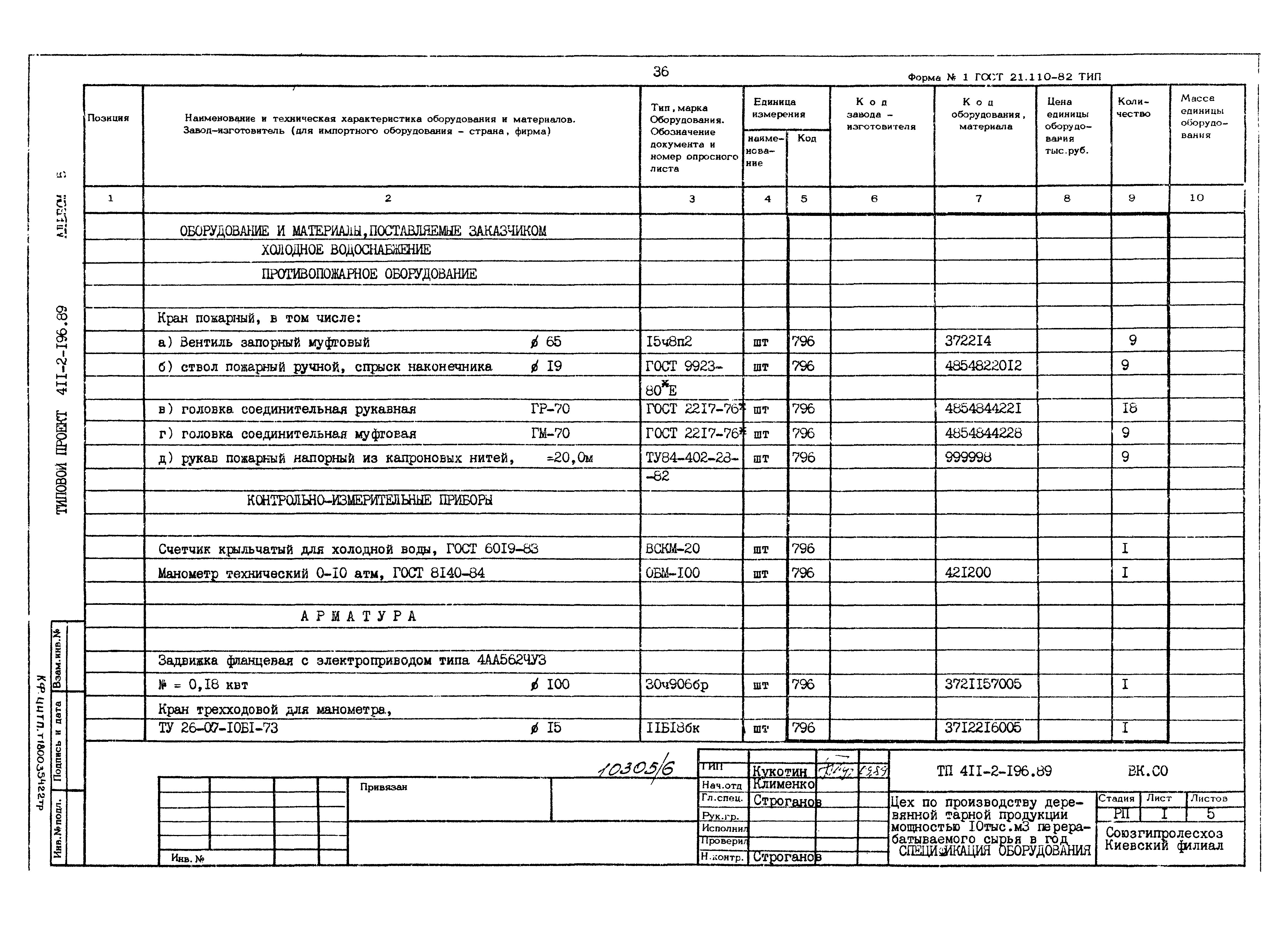 Типовой проект 411-2-196.89