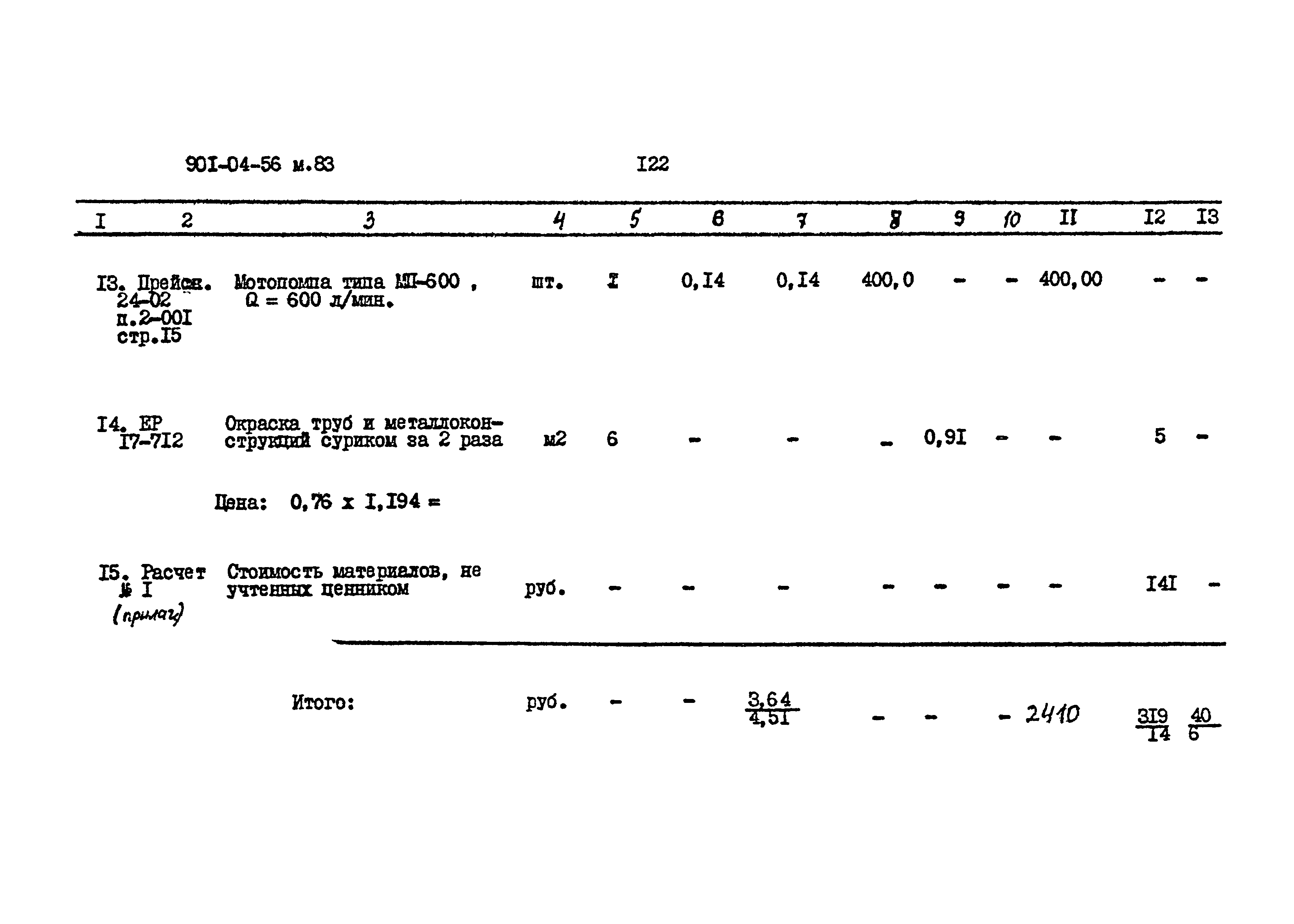 Типовые проектные решения 901-04-56м.83