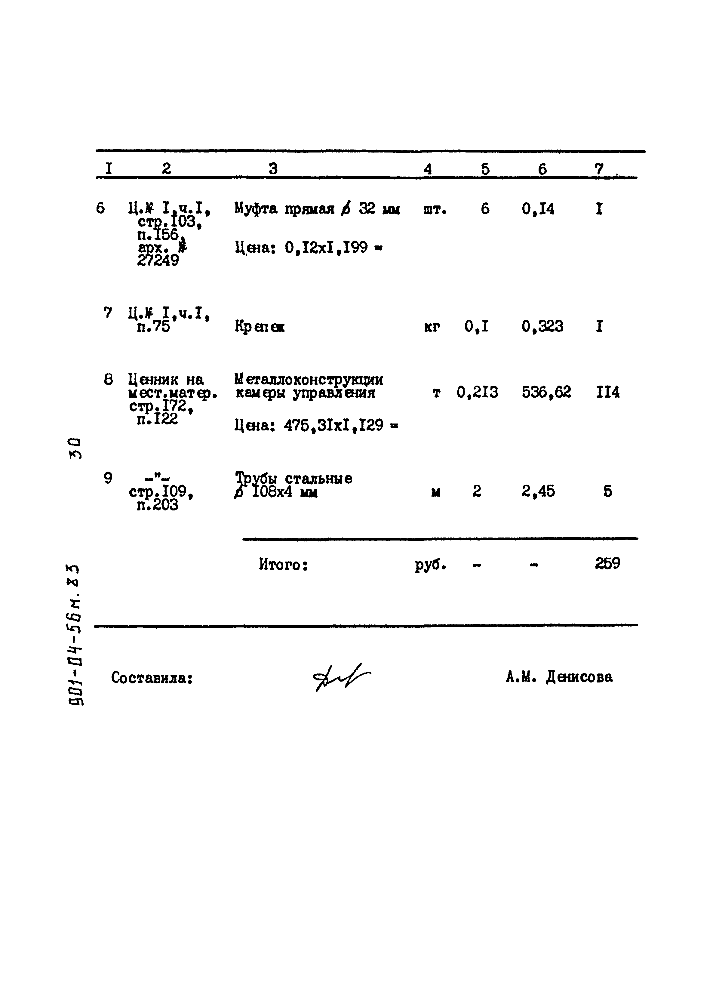 Типовые проектные решения 901-04-56м.83