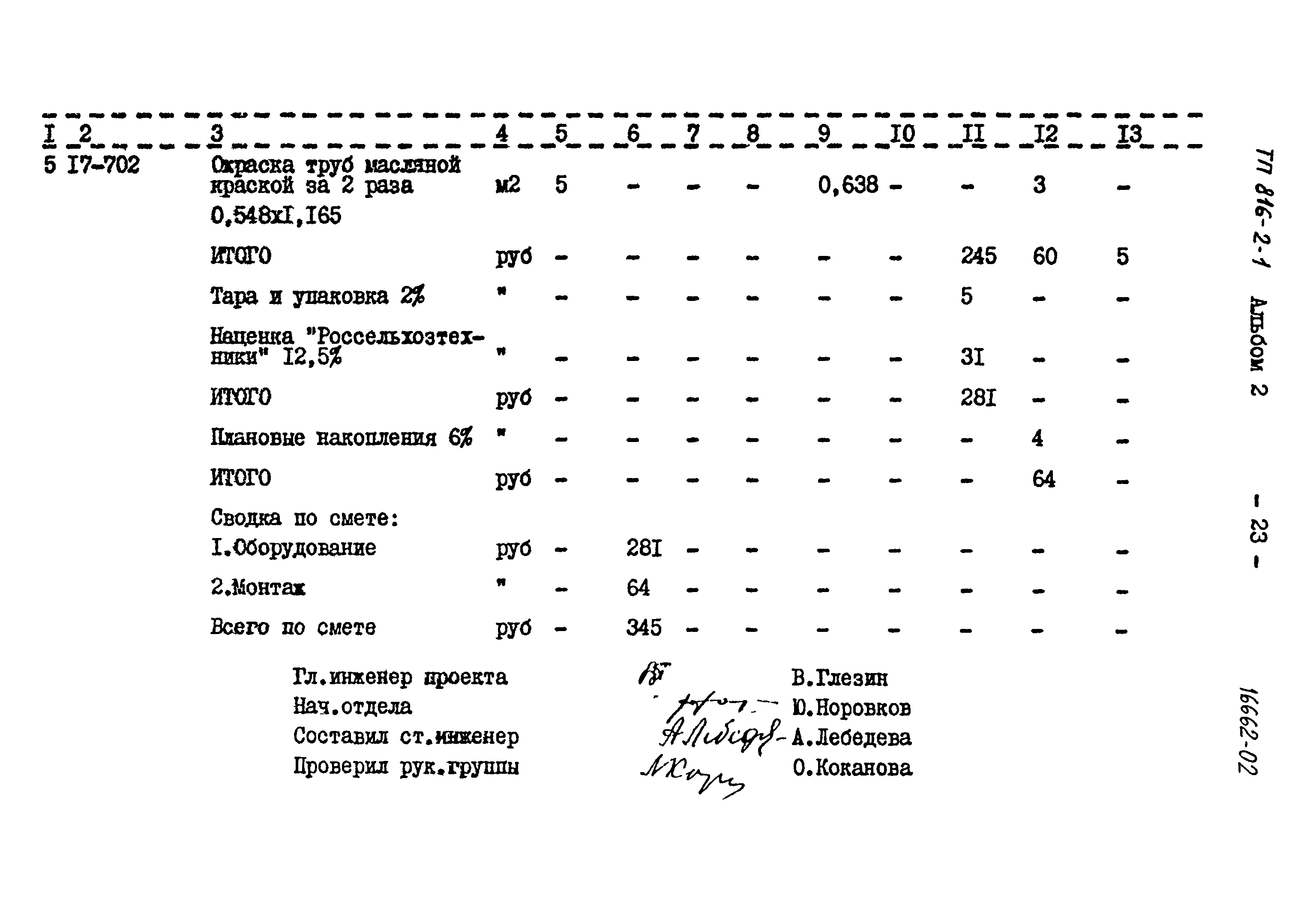 Типовой проект 816-2-1