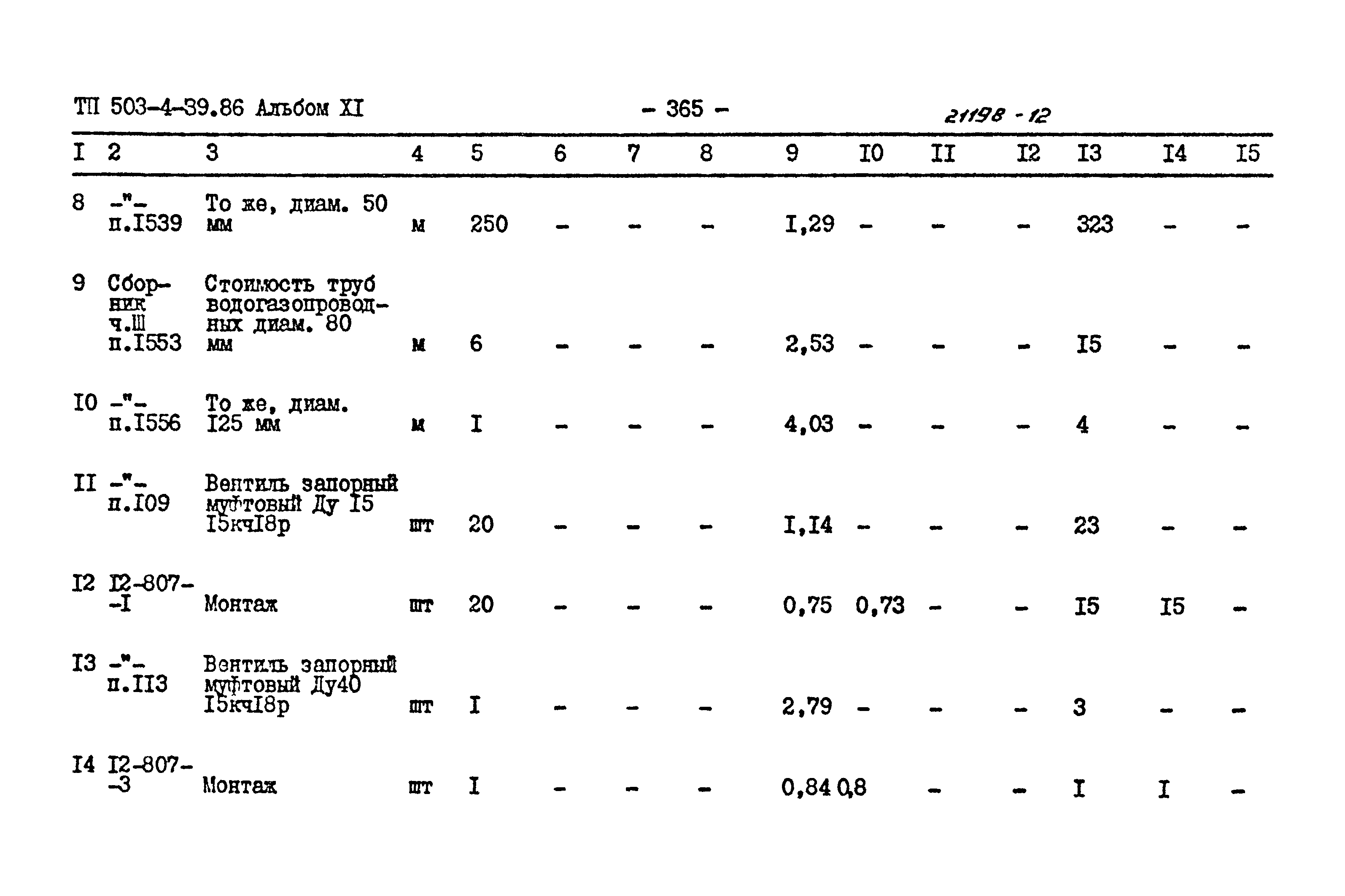 Типовой проект 503-4-39.86