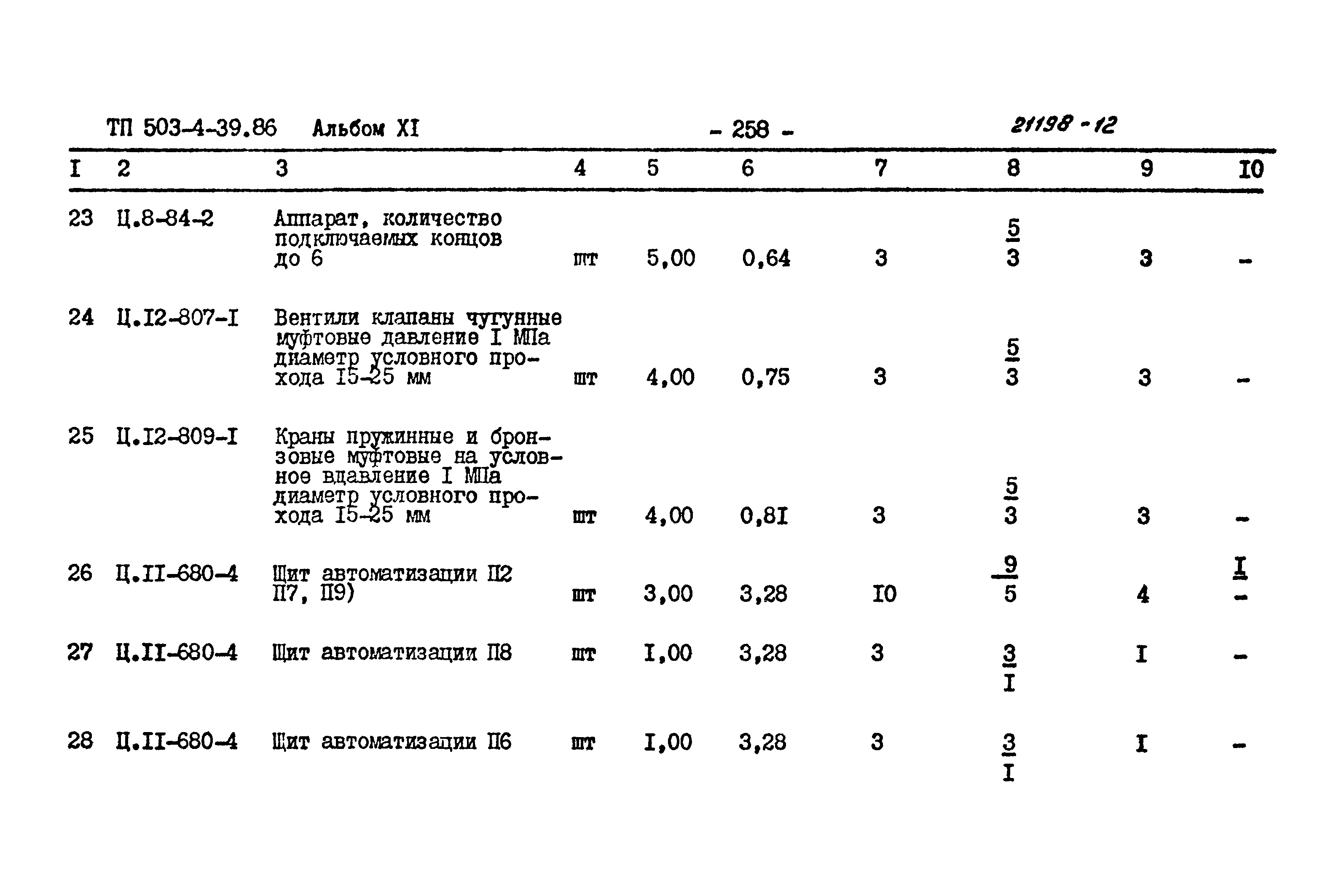 Типовой проект 503-4-39.86