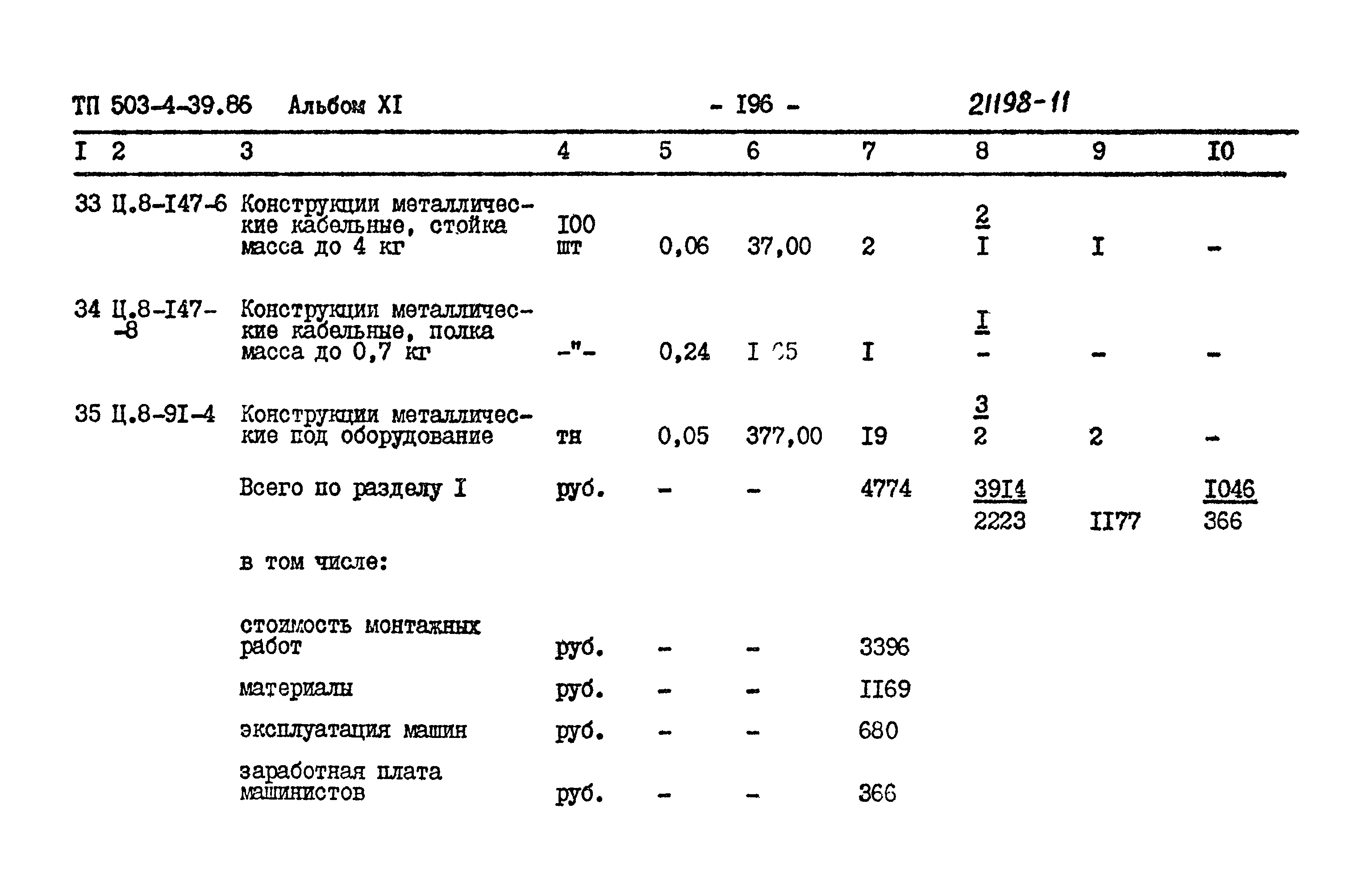 Типовой проект 503-4-39.86