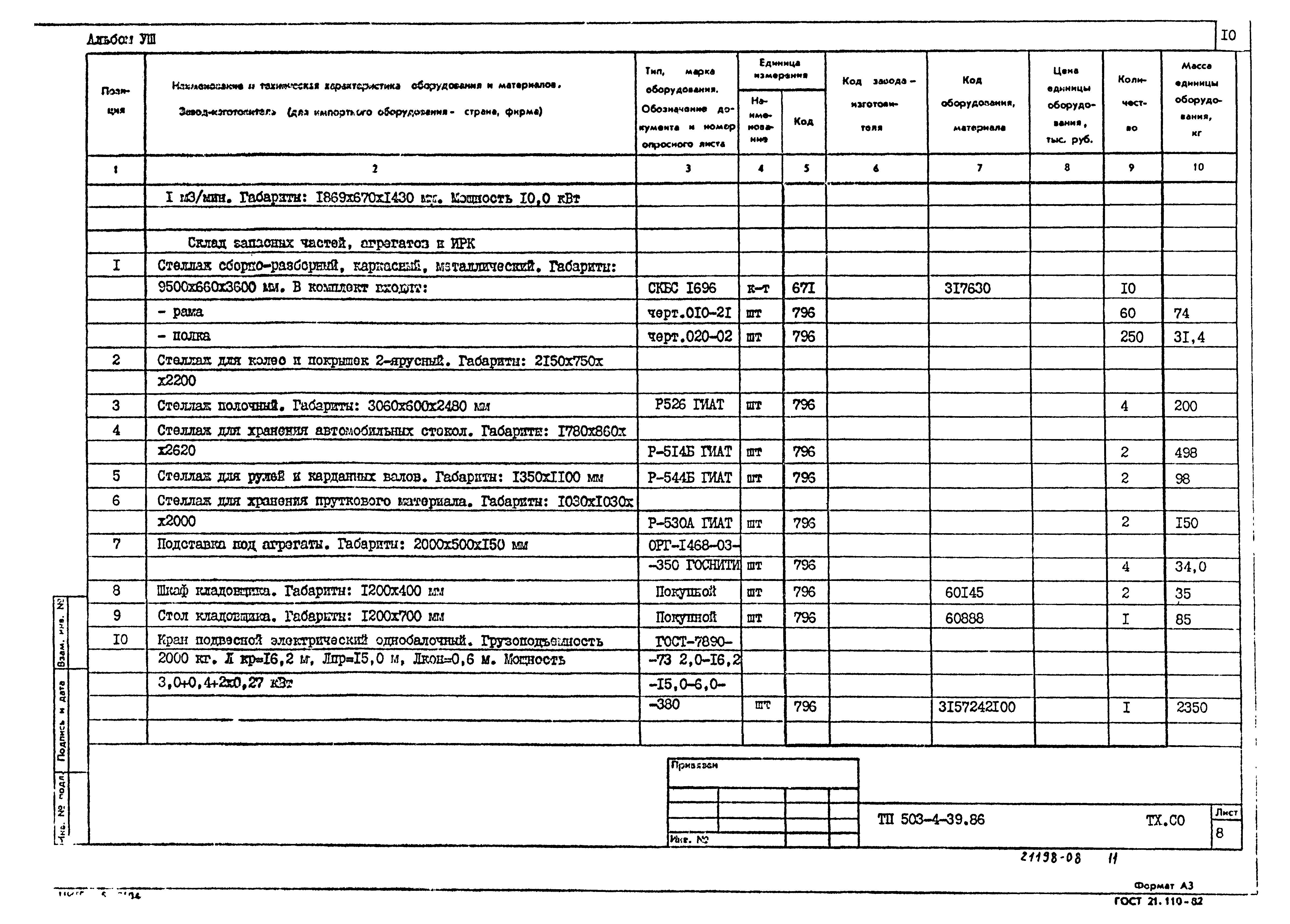 Типовой проект 503-4-39.86