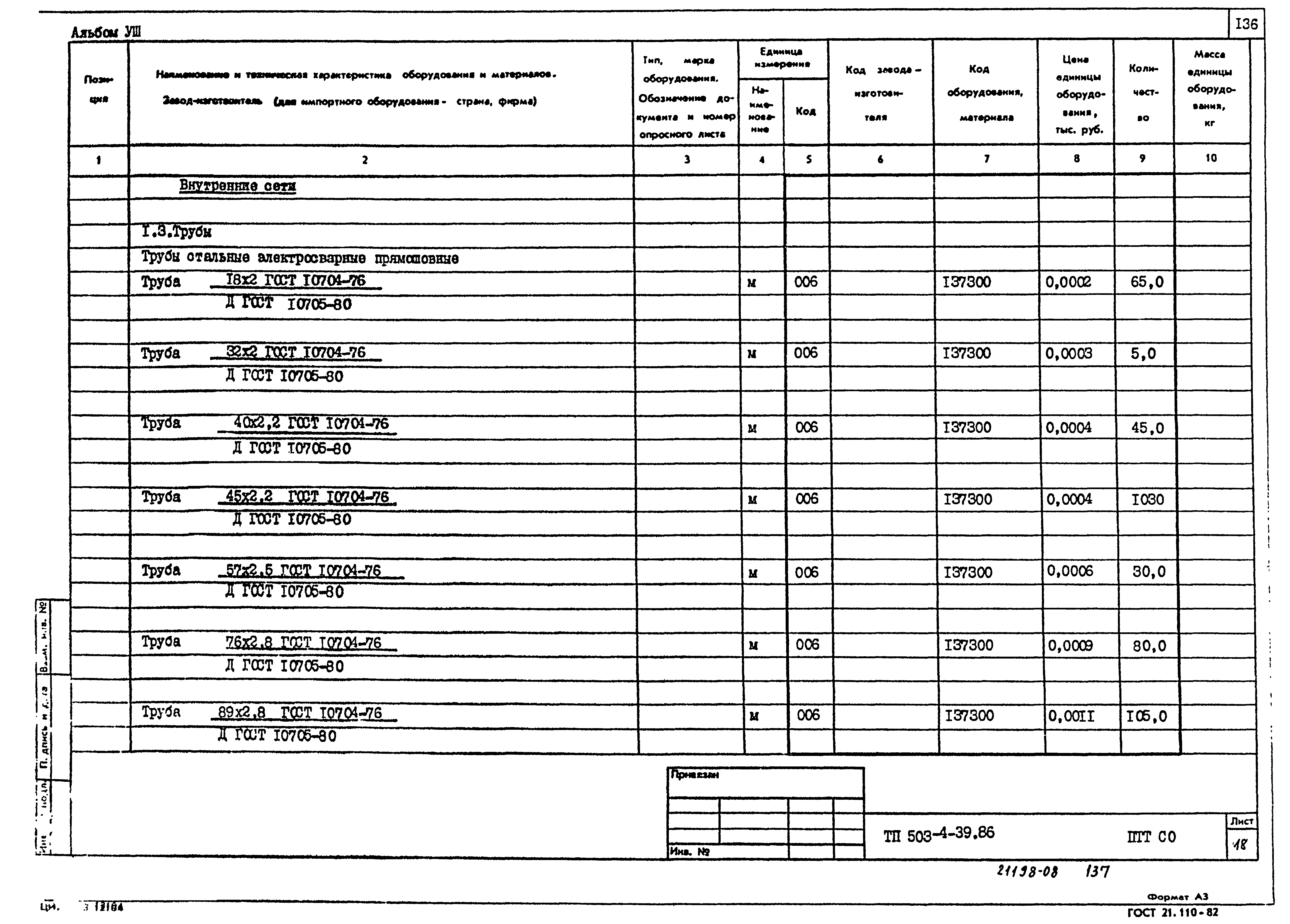 Типовой проект 503-4-39.86