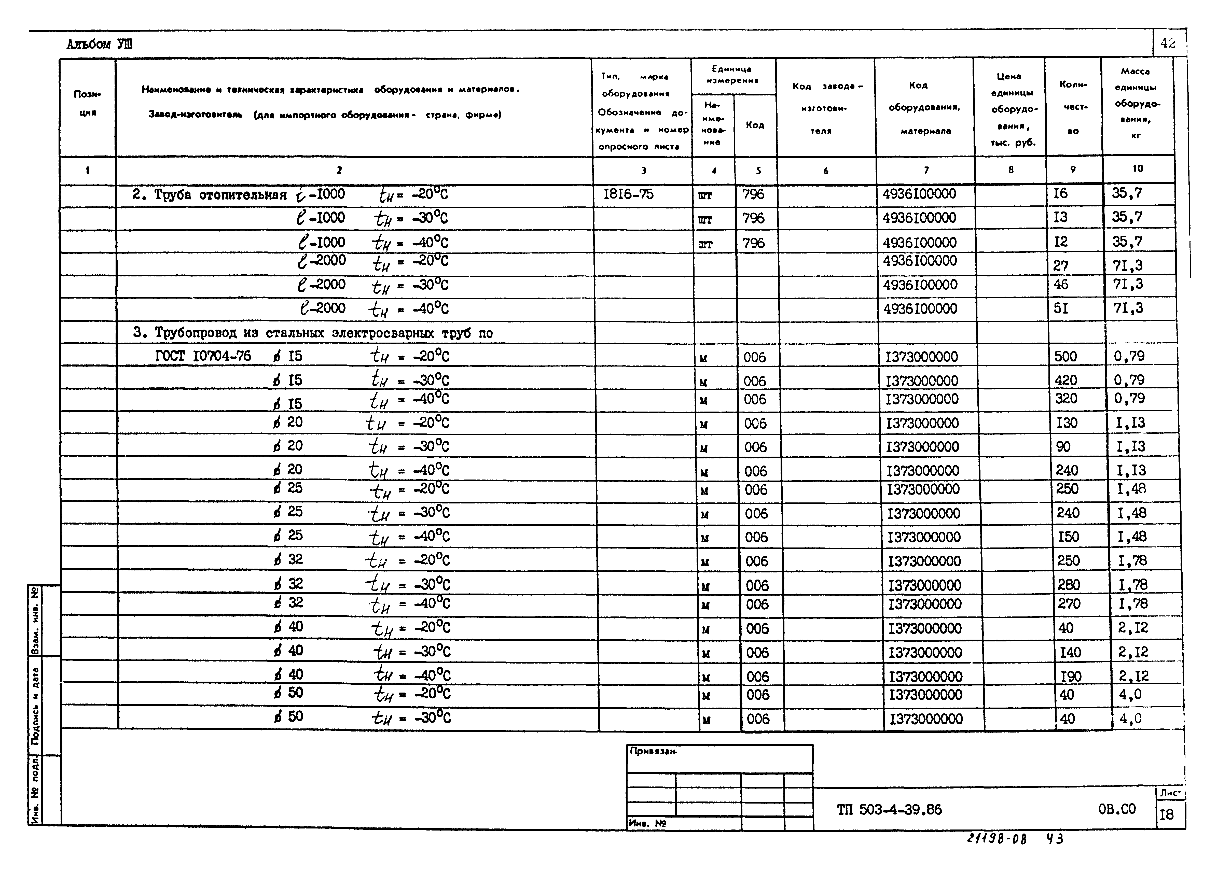 Типовой проект 503-4-39.86