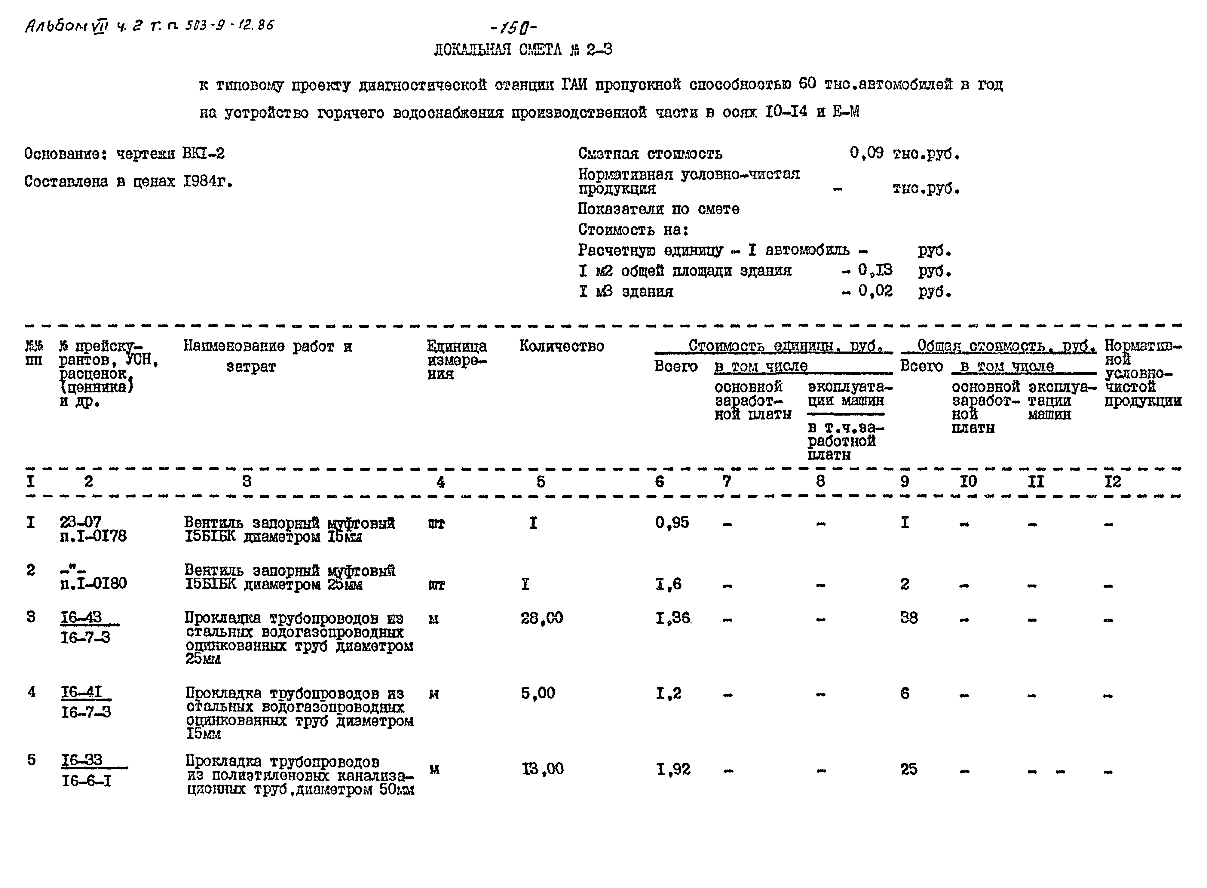 Типовой проект 503-9-12.86