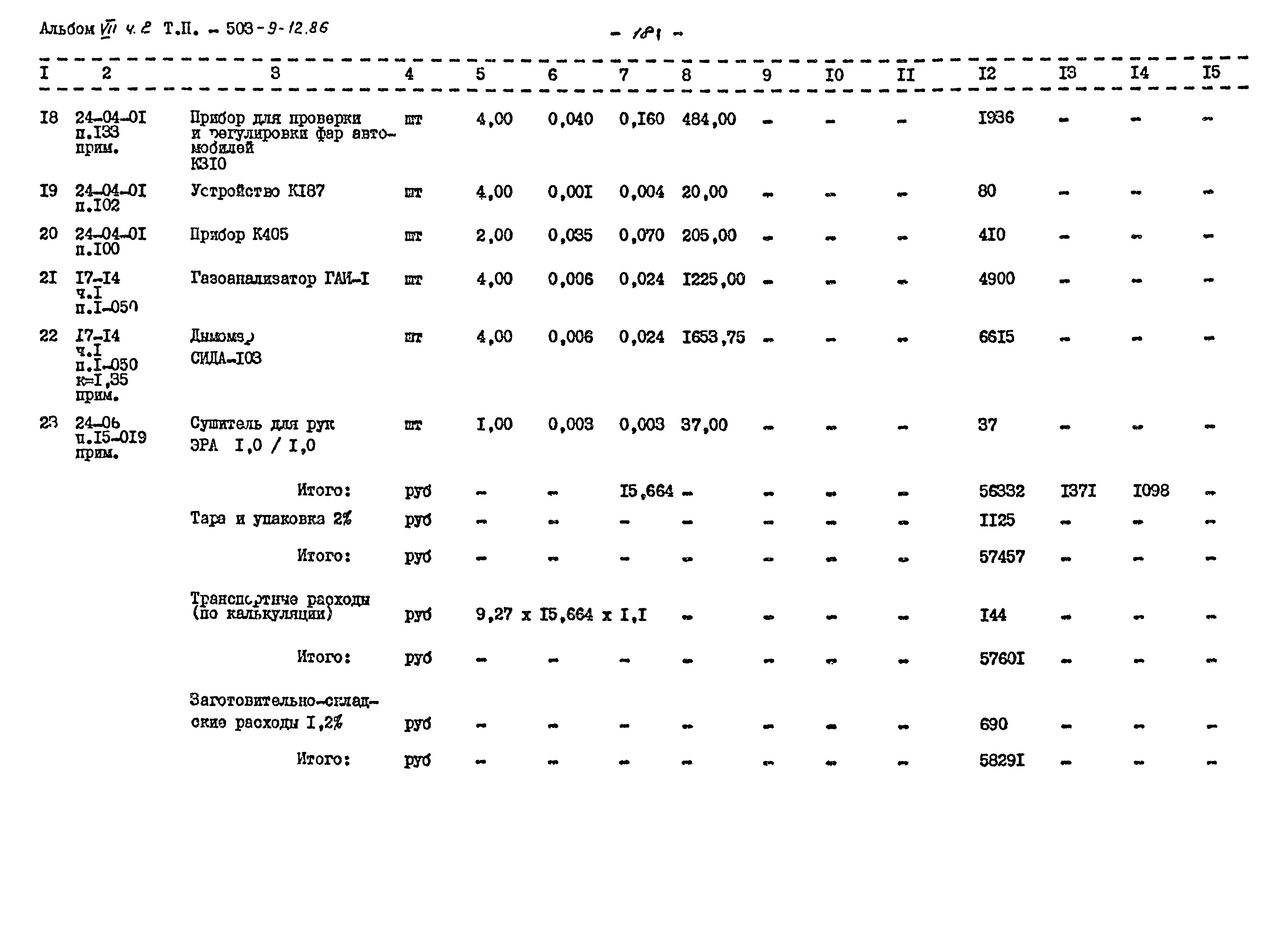 Типовой проект 503-9-12.86