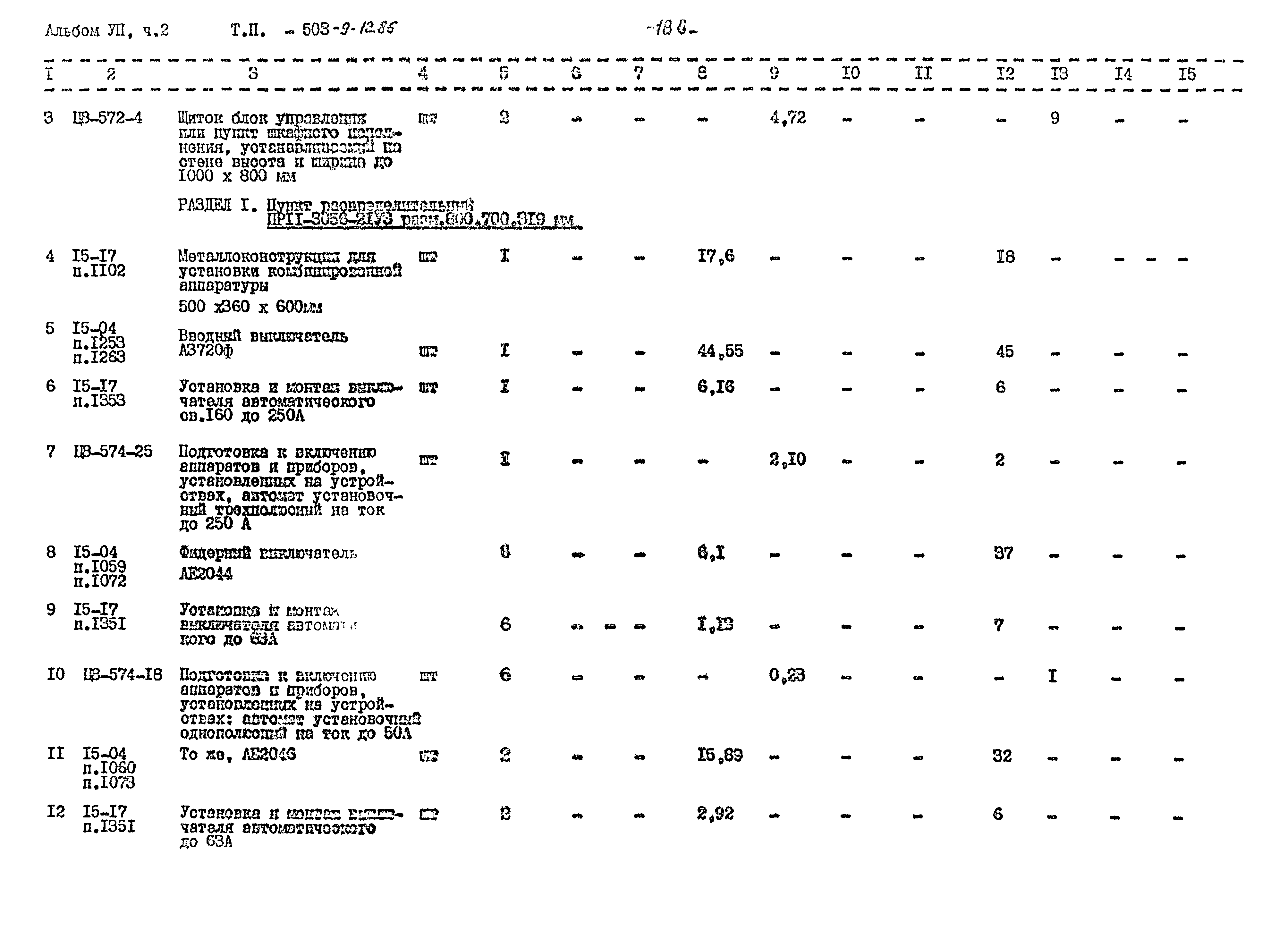 Типовой проект 503-9-12.86