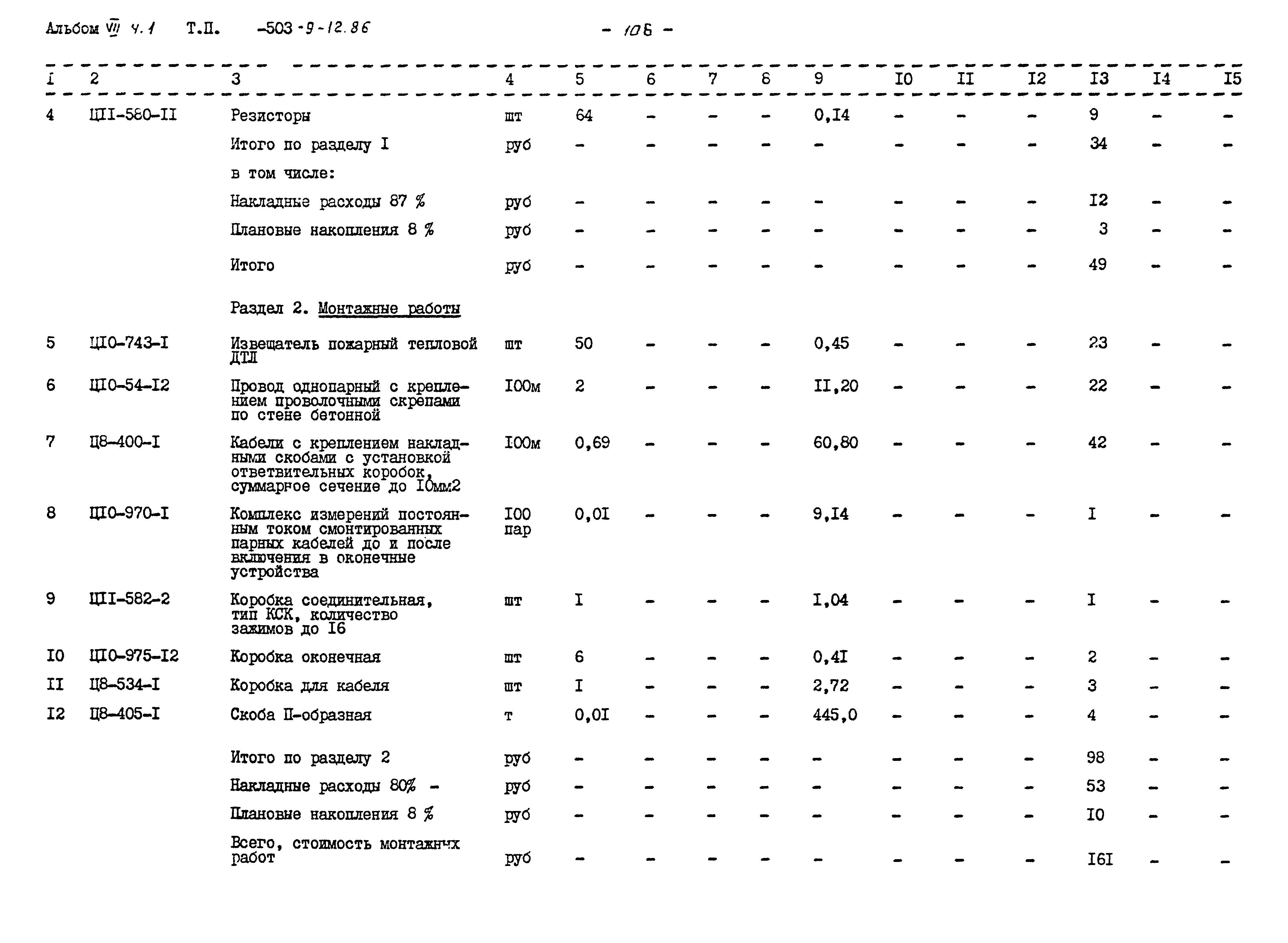 Типовой проект 503-9-12.86