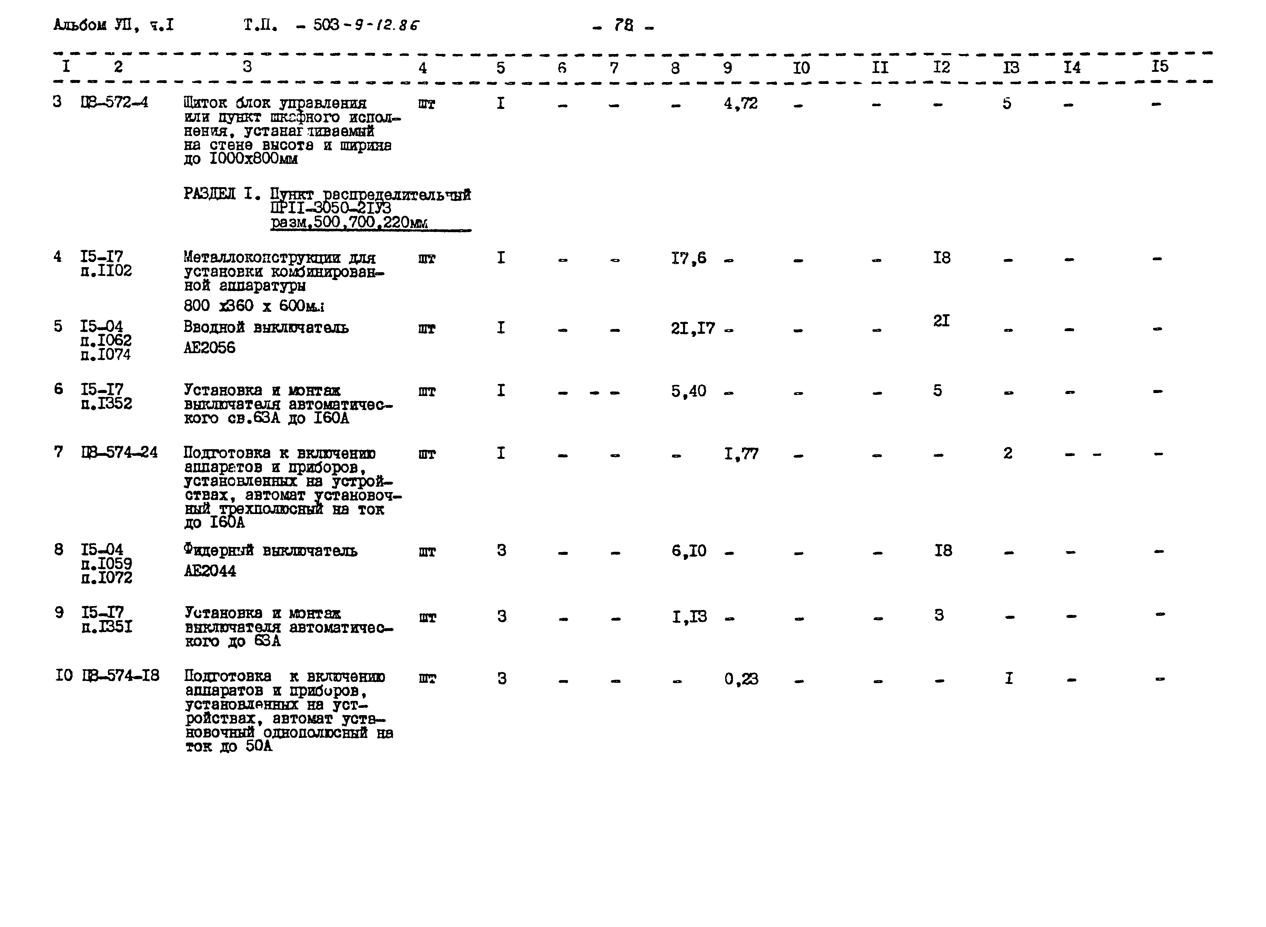 Типовой проект 503-9-12.86