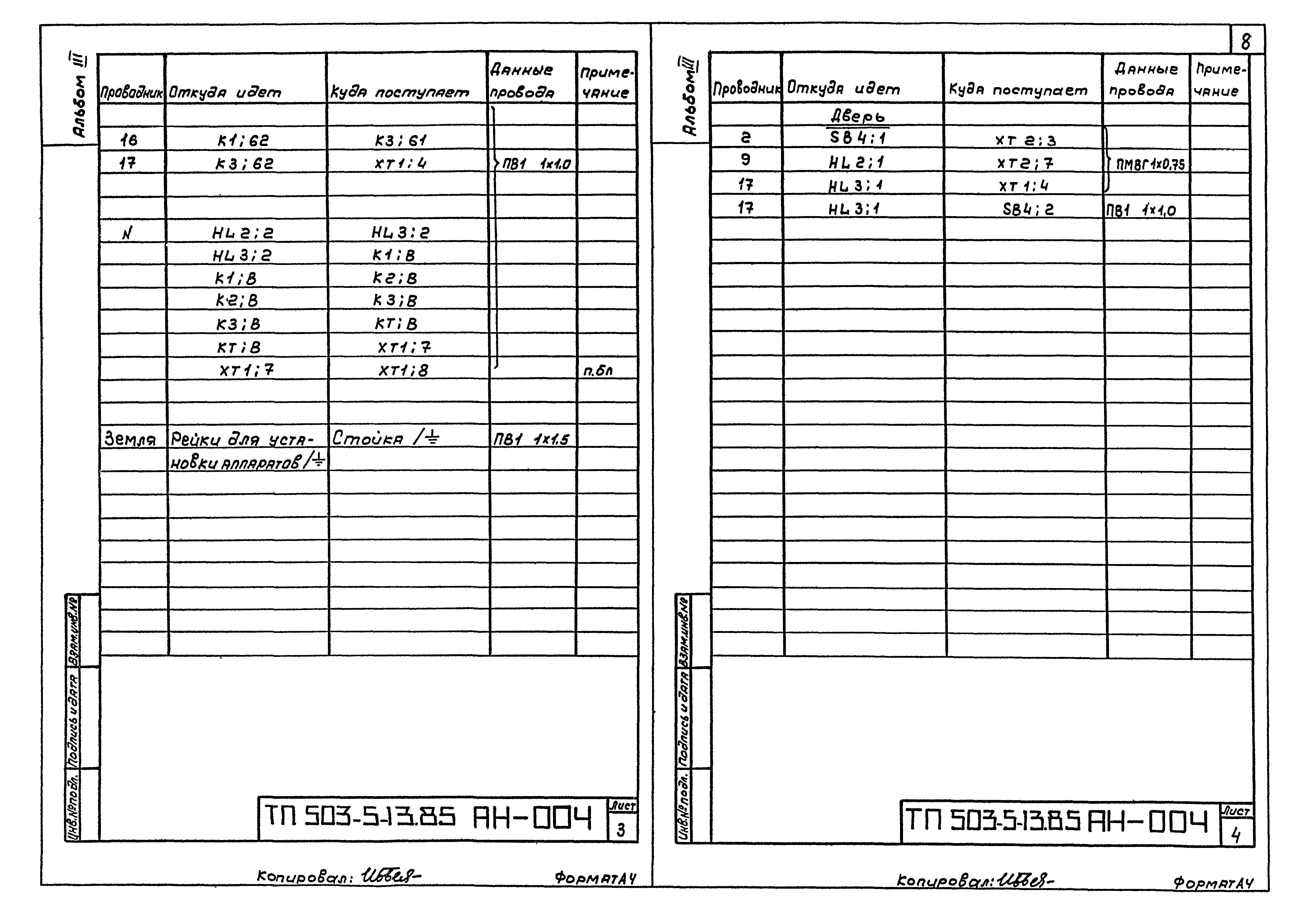 Типовой проект 503-5-13.85