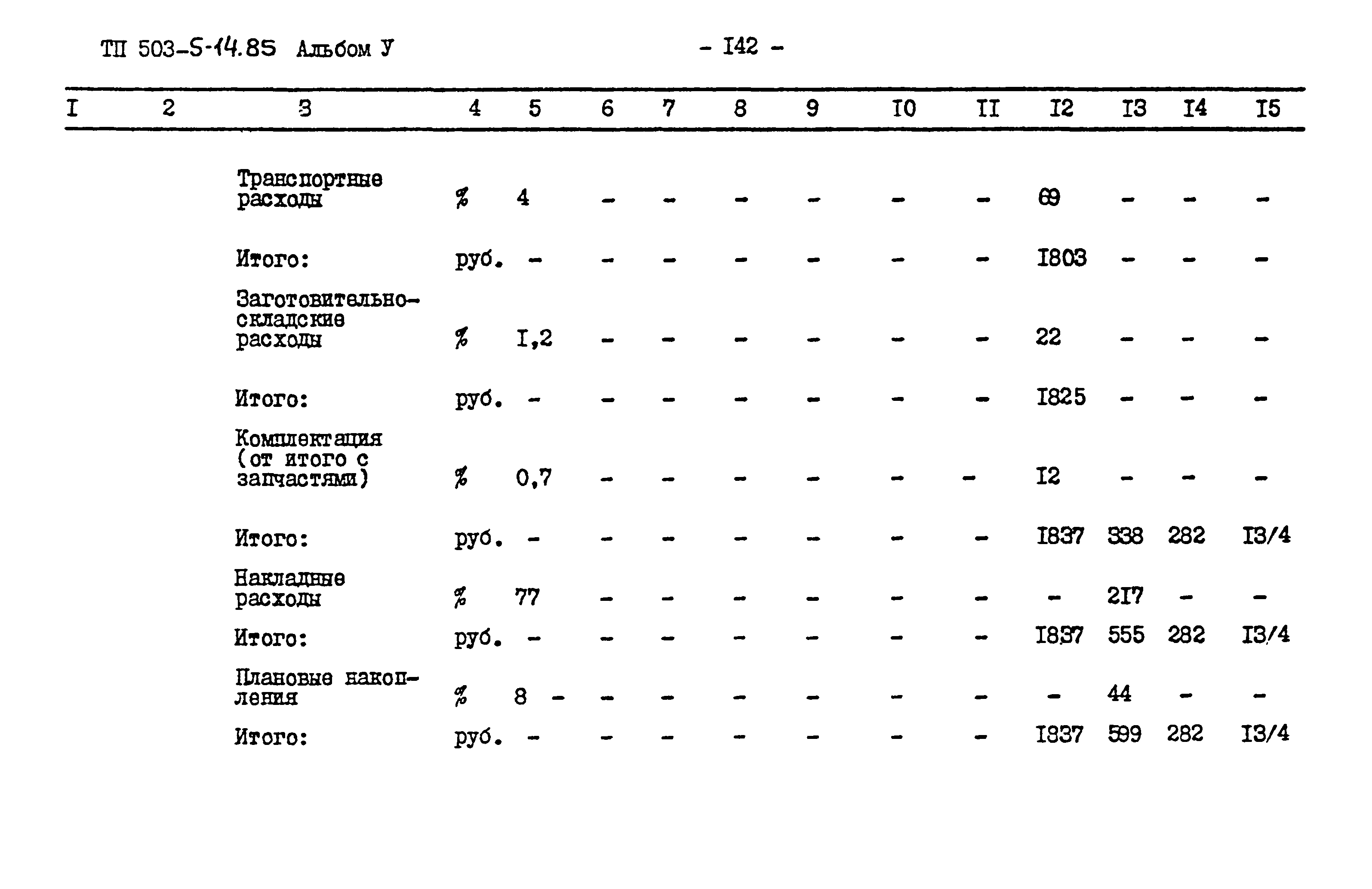 Типовой проект 503-5-14.85