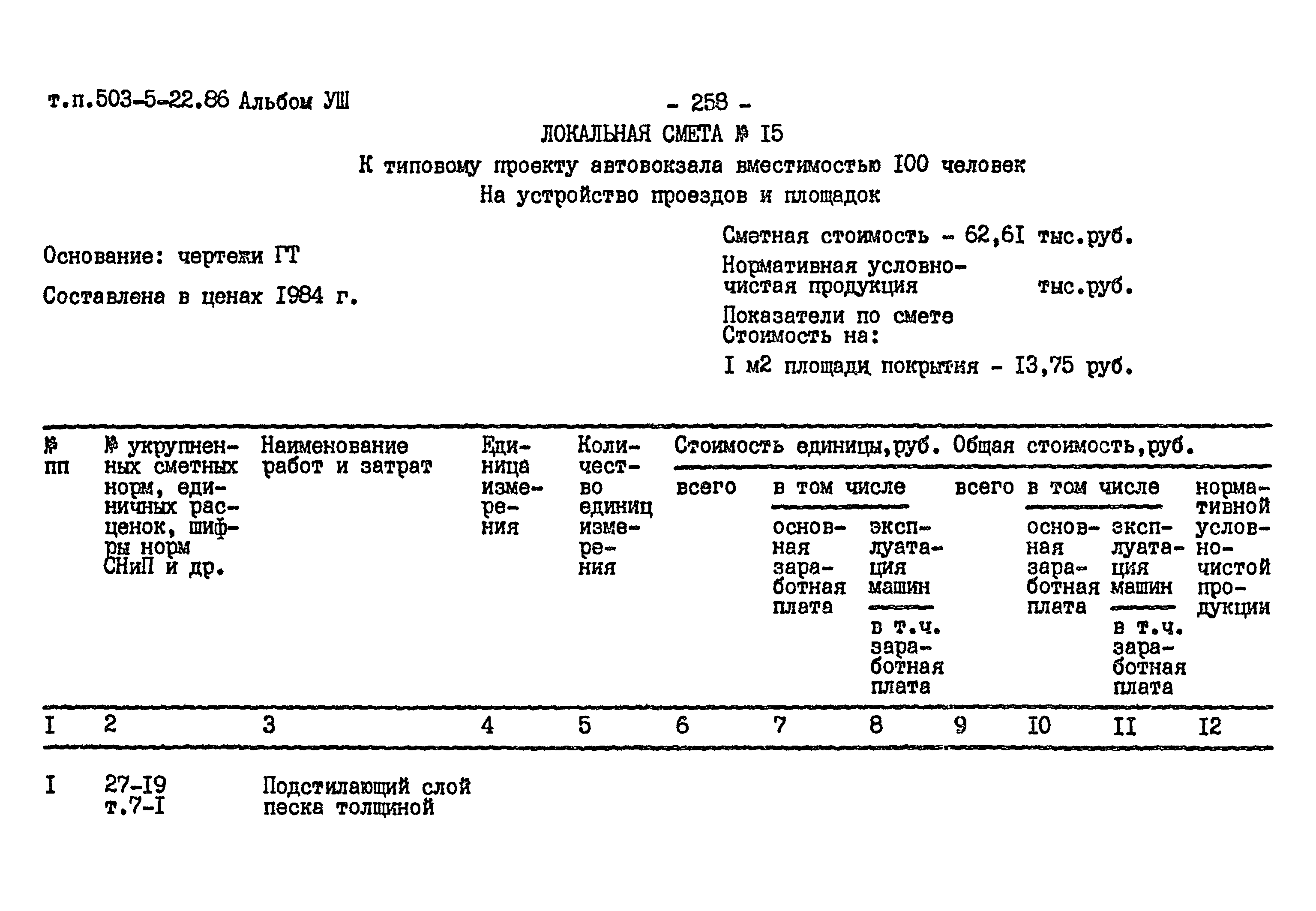 Типовой проект 503-5-22.86